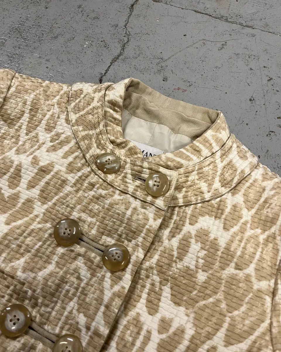 Armani SS2008 Armani Beige Leopard Buttoned White Jacket Size S / US 4 / IT 40 - 5 Thumbnail