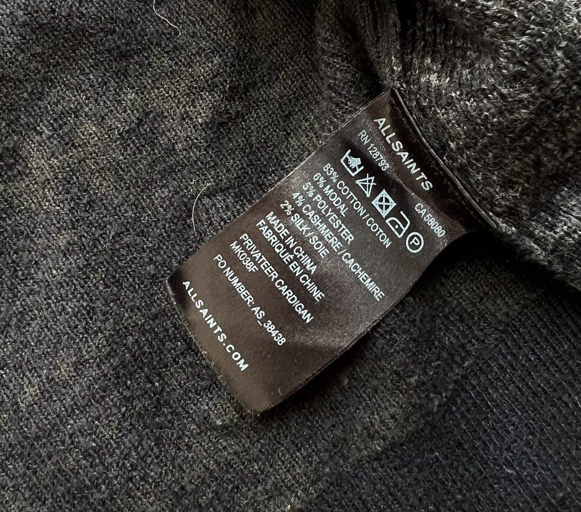 Allsaints Allsaints Privateer Zip Up Cardigan Size US M / EU 48-50 / 2 - 8 Thumbnail