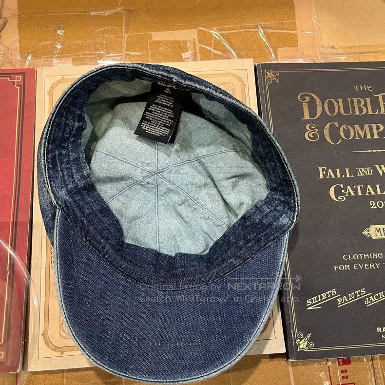 RRL Ralph Lauren RRL Ralph Lauren Denim Newsboy Cap Size ONE SIZE - 6 Thumbnail