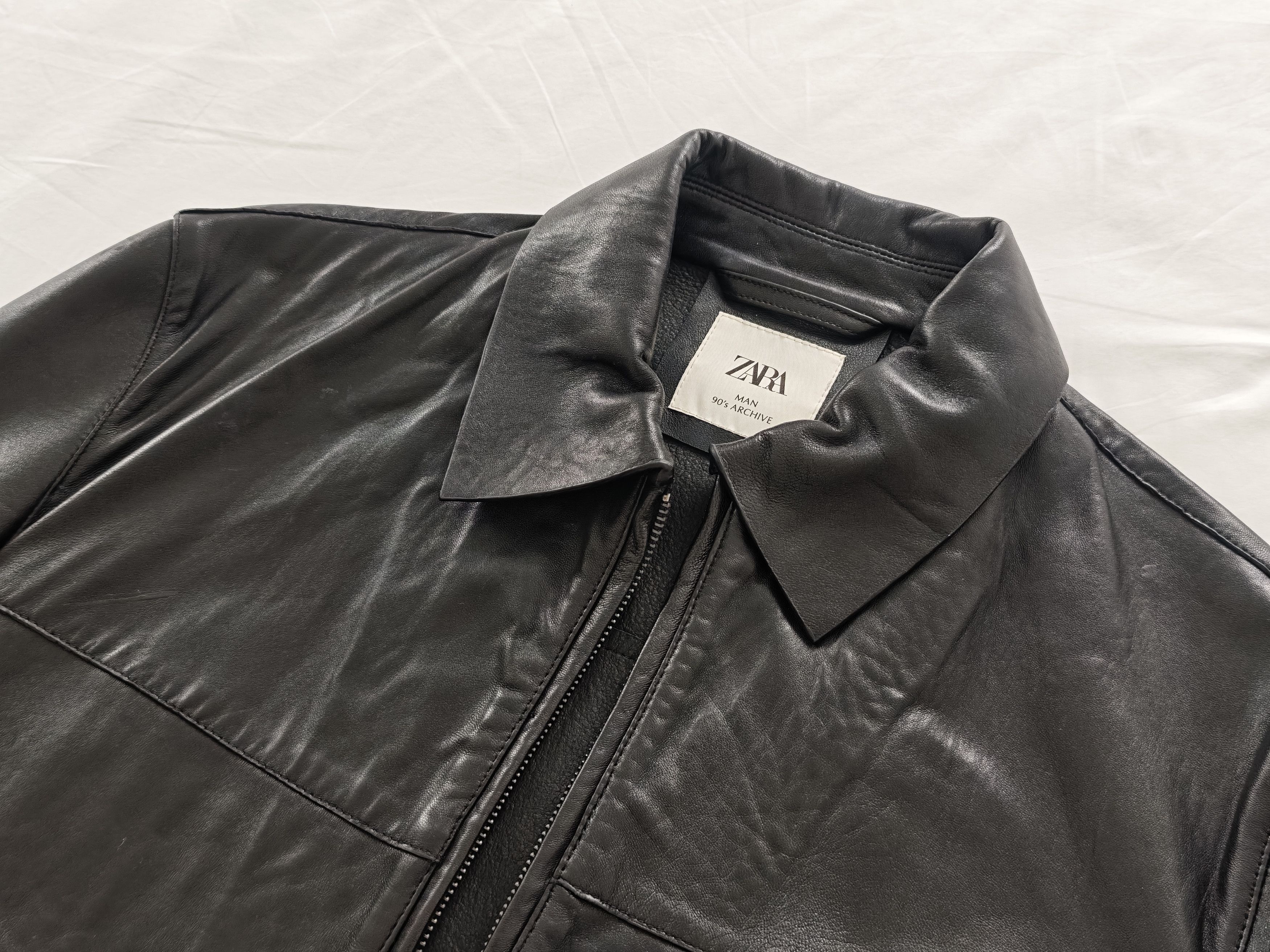Zara ZARA - 90's Archive Collection - Sheepskin Leather Jacket Size US M / EU 48-50 / 2 - 7 Thumbnail