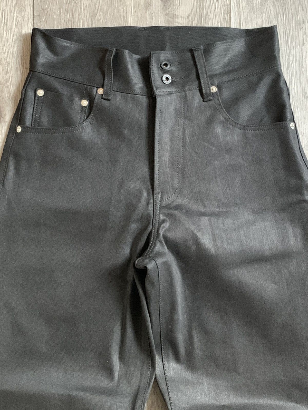 Japanese Brand DOOF.YOUTH Custom WAXED LOOK DENIM Size US 32 / EU 48 - 4 Thumbnail