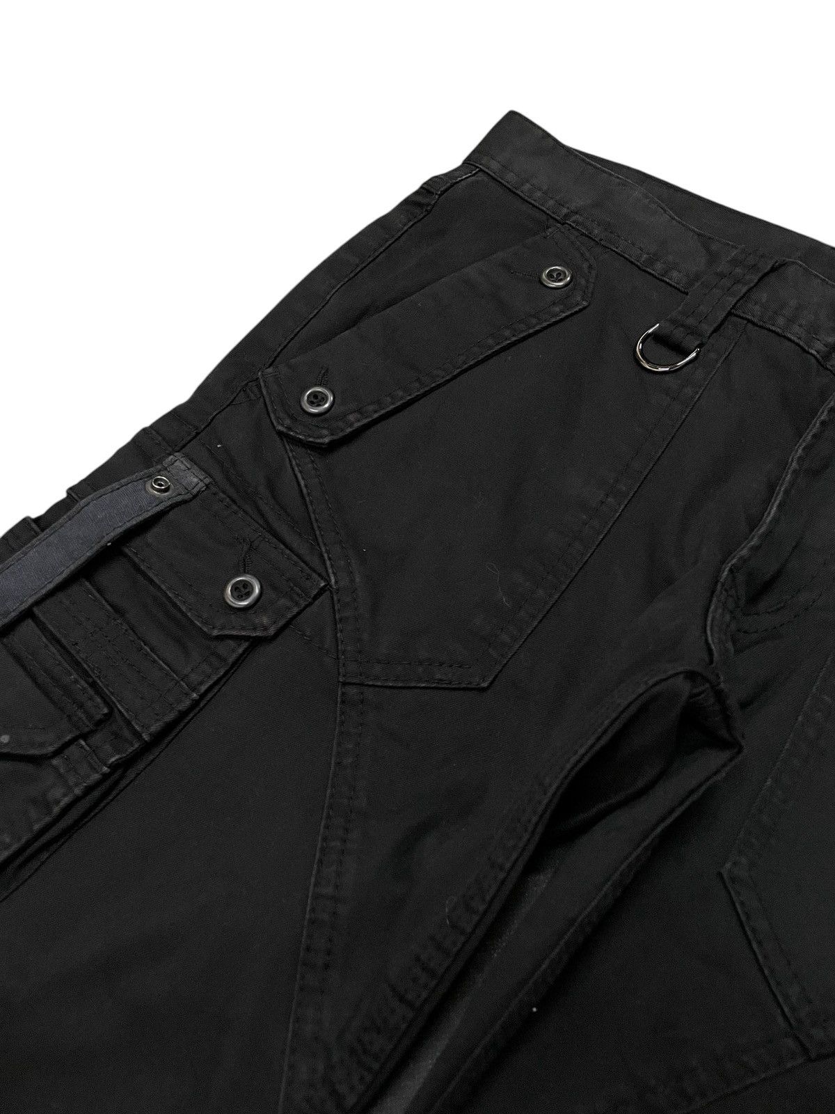 HIDEAWAYS × Japanese Brand × Tornado Mart Hideaways Nicole Bondage Paneled Flared Pants Size US 32 / EU 48 - 10 Thumbnail