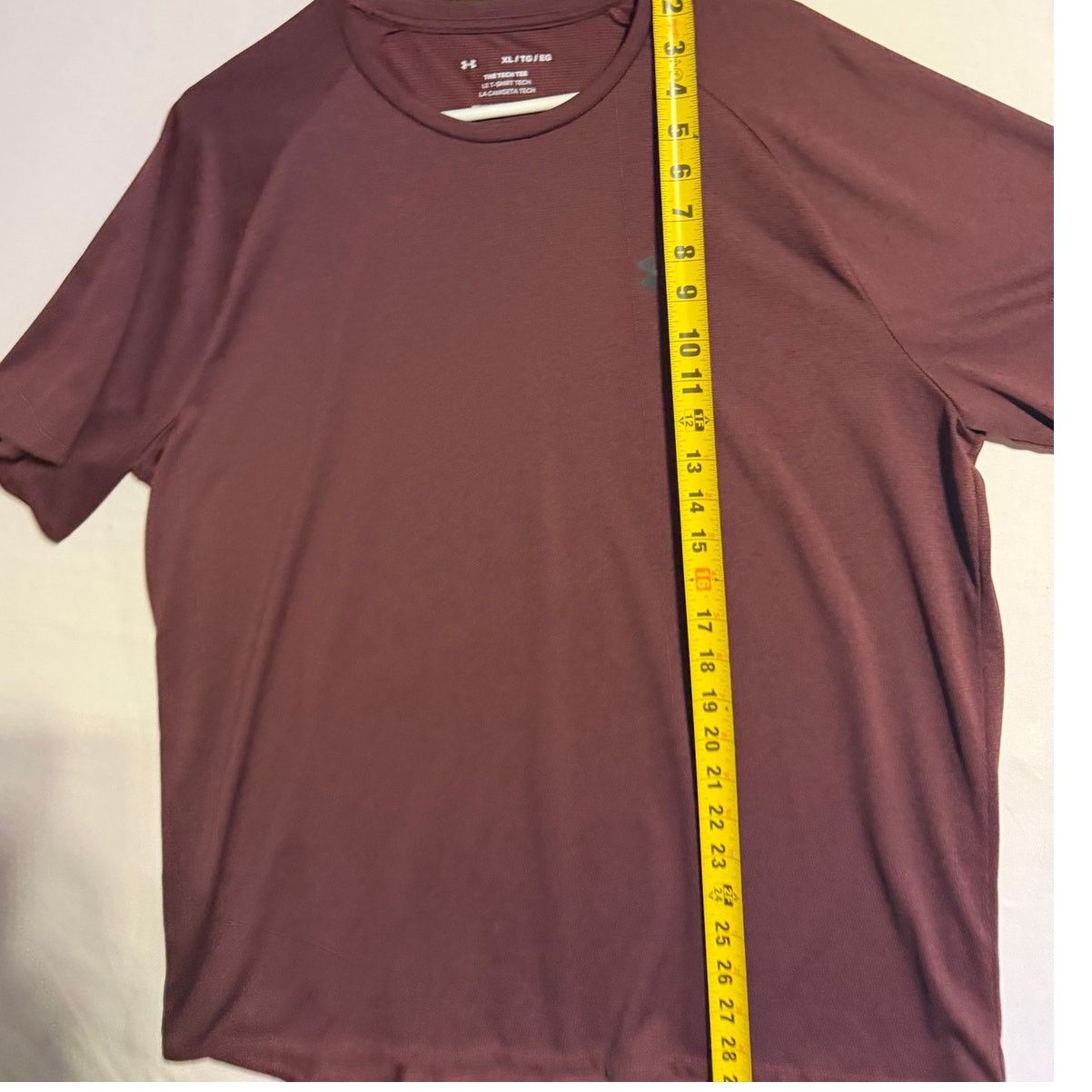 Under Armour UNDER ARMOUR THE TECH TEE MAROON SIZE XL MOISTURE WICKING Size US XL / EU 56 / 4 - 6 Thumbnail