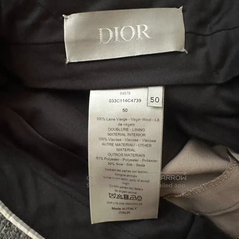 Dior Dior 23ss latest style oblique buckle khaki suit Size 48R - 9 Thumbnail