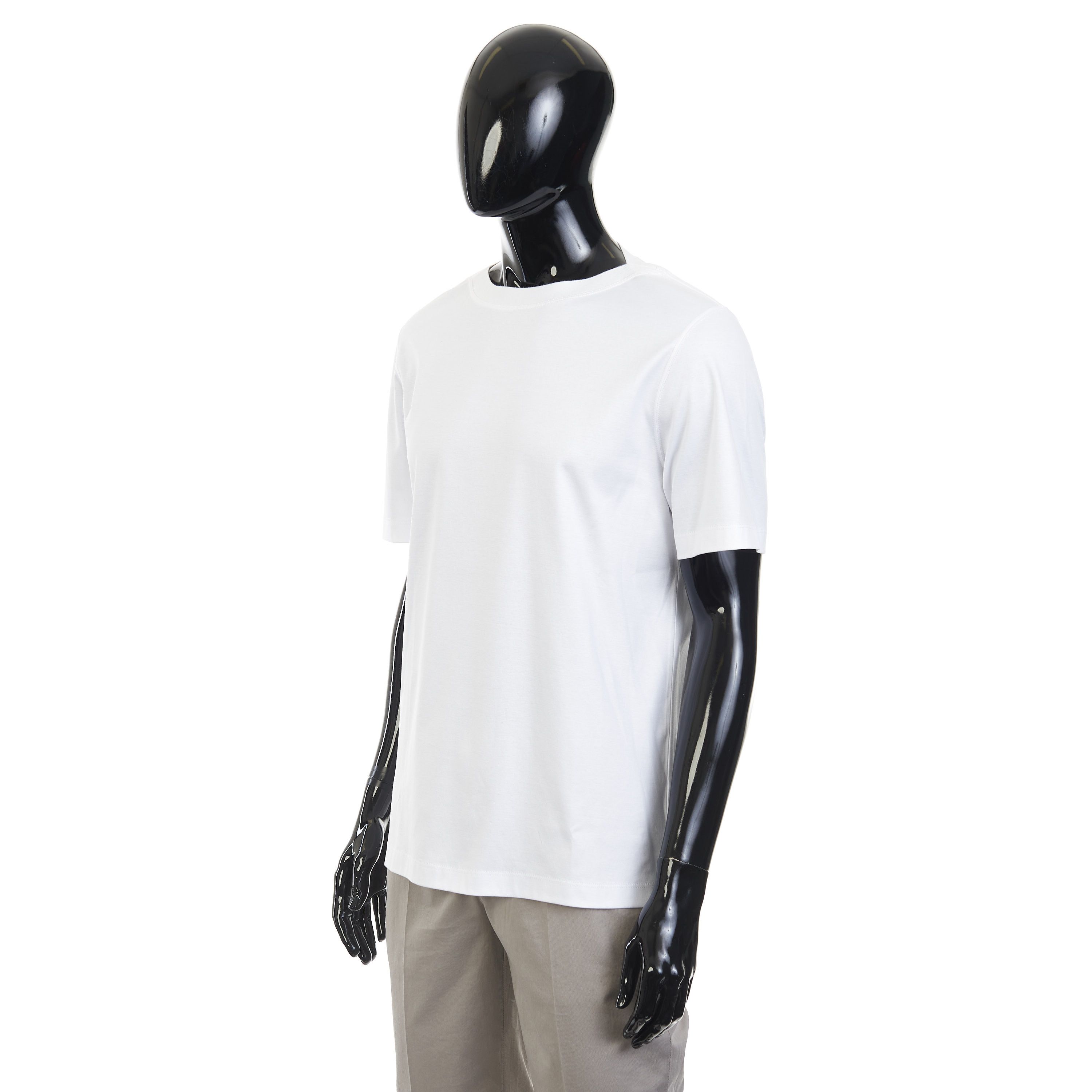 Brunello Cucinelli White Cotton Jersey Crew-neck Tshirt Size US M / EU 48-50 / 2 - 2 Thumbnail