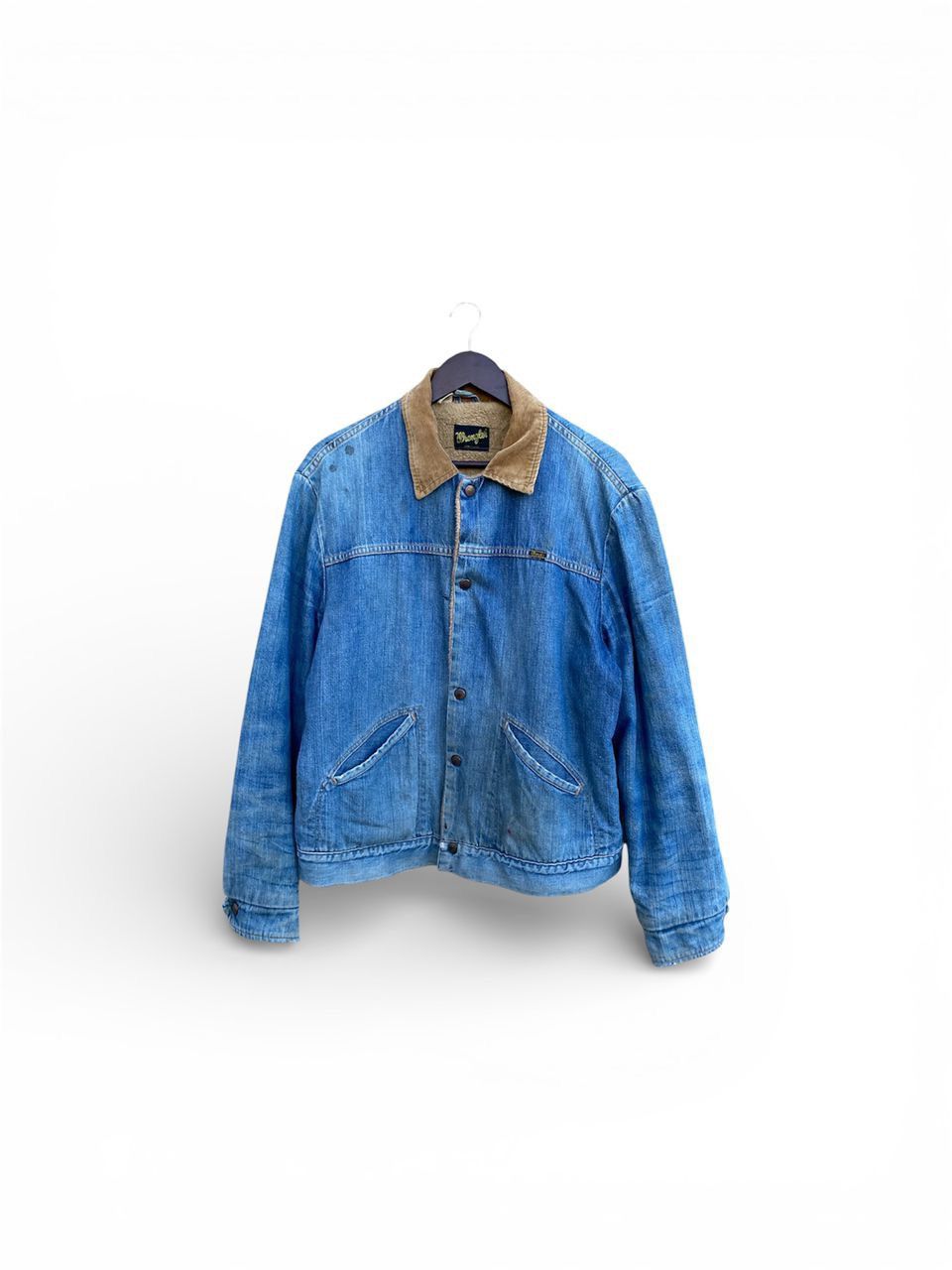 Wrangler Vintage Wrangler Denim Jacket With Fleece Lined Size US S / EU 44-46 / 1 - 1 Thumbnail