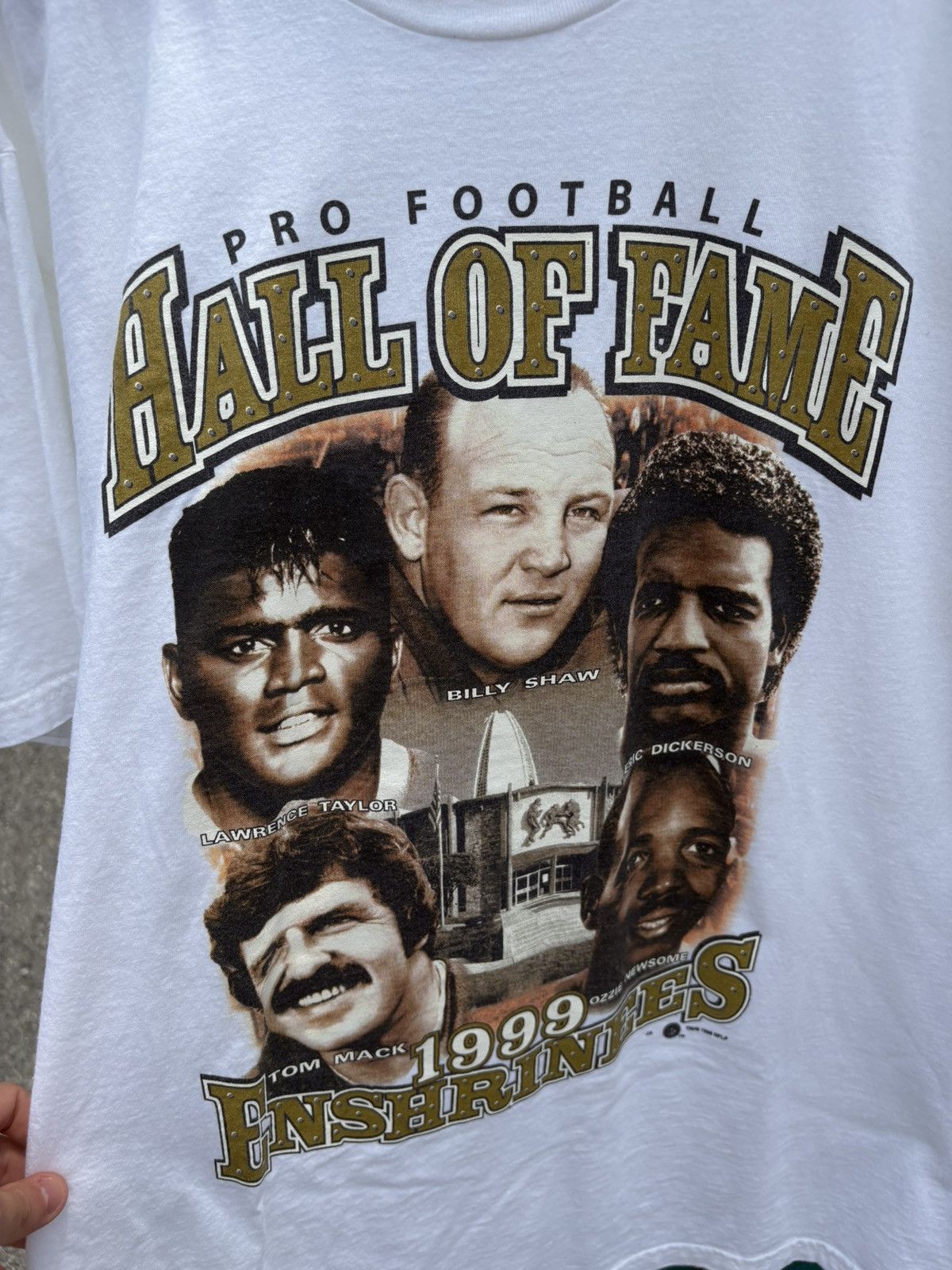 NFL × Vintage 1999 NFL Hall Of Fame Enshrinees T-Shirt Size US XL / EU 56 / 4 - 3 Thumbnail
