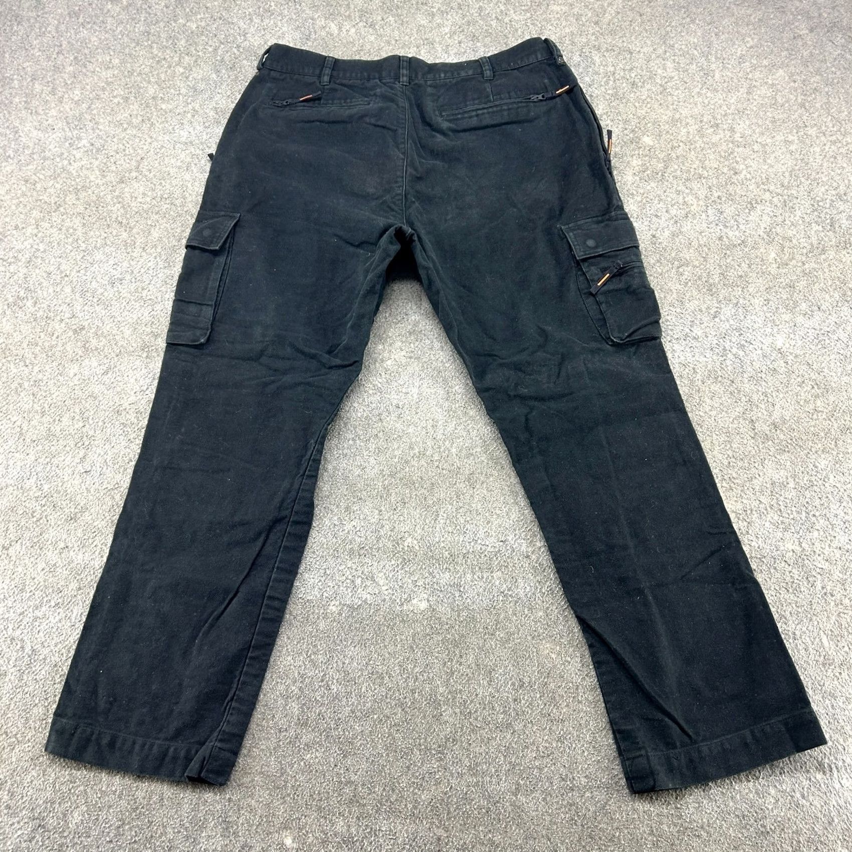 Banana Republic Banana Republic Pants Mens 38x32 Black Cargo Relaxed Fit Cotton Linen City 90s Mens Size US 38 / EU 54 - 5 Thumbnail