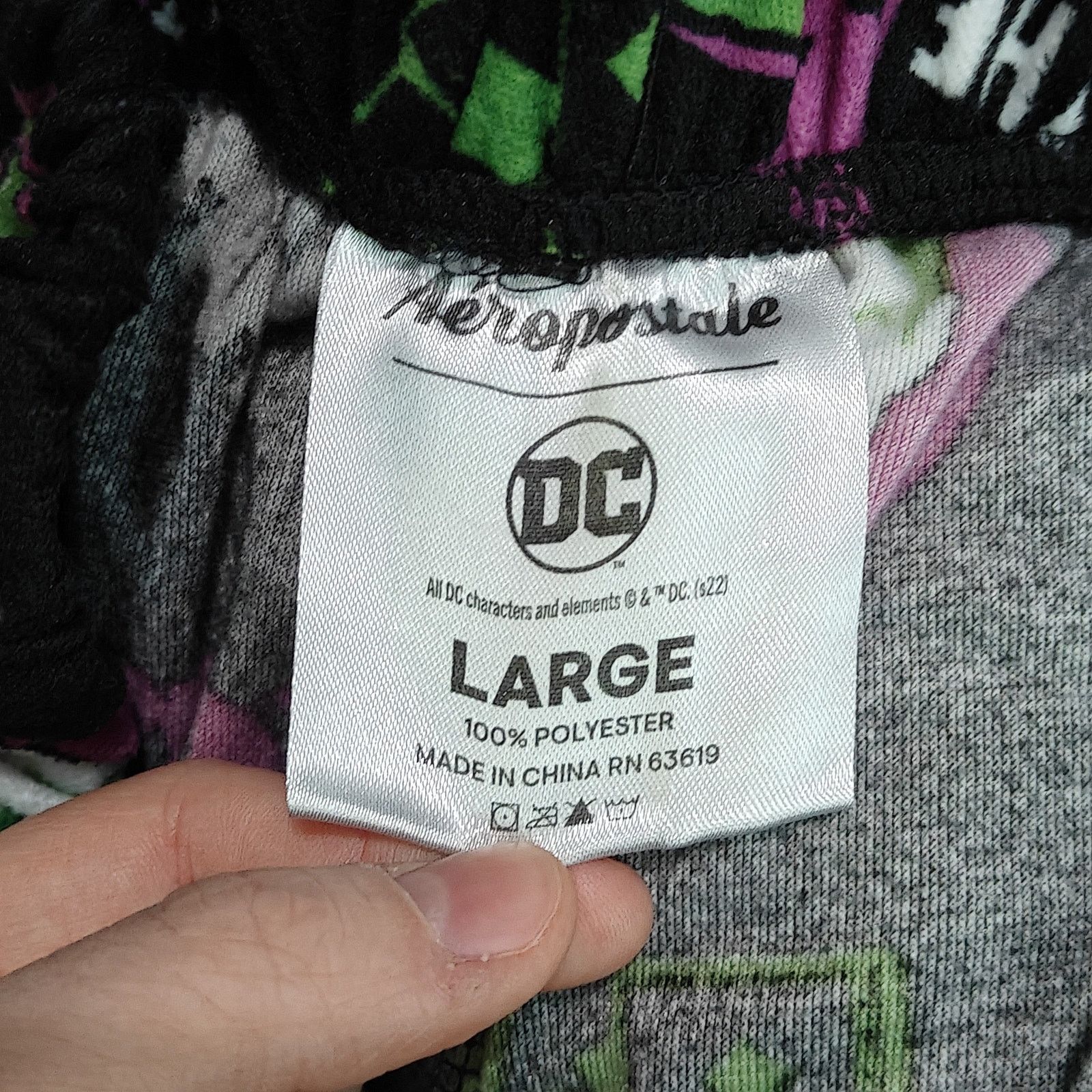 DC Comics Aeropostale Batman The Joker Pajama Pants Mens Large Size US 30 / EU 46 - 2 Thumbnail