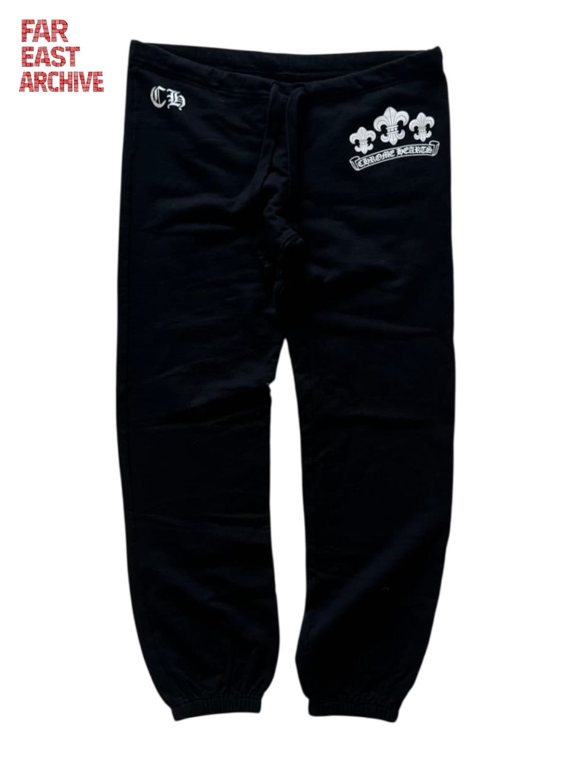 Chrome Hearts CH Triple Fleur Sweatpants Size US 34 / EU 50 - 1 Thumbnail