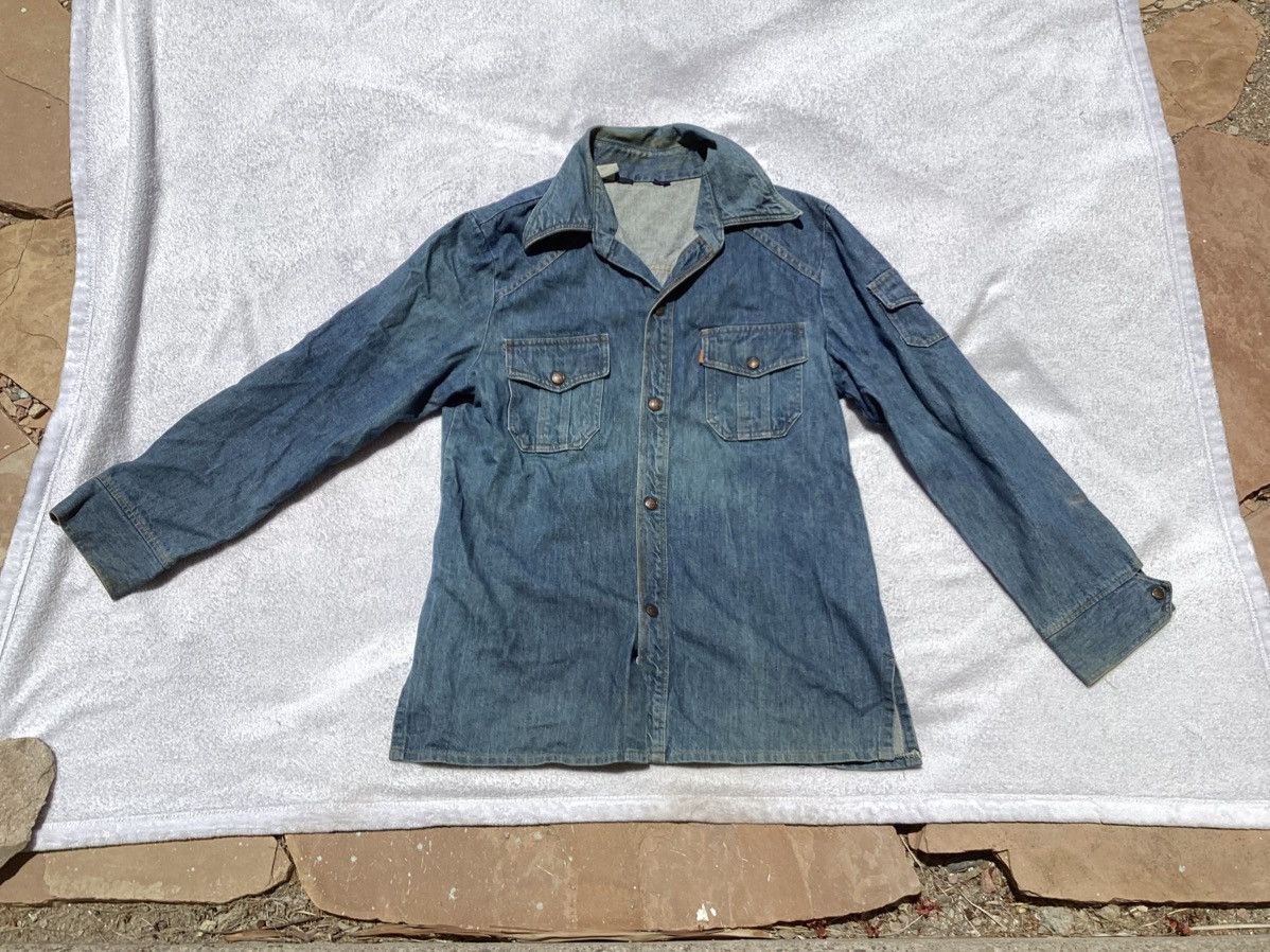 Levi's Vintage Clothing Vintage 80s Levi’s orange tab button up USA made long jacket Size US L / EU 52-54 / 3 - 1 Thumbnail