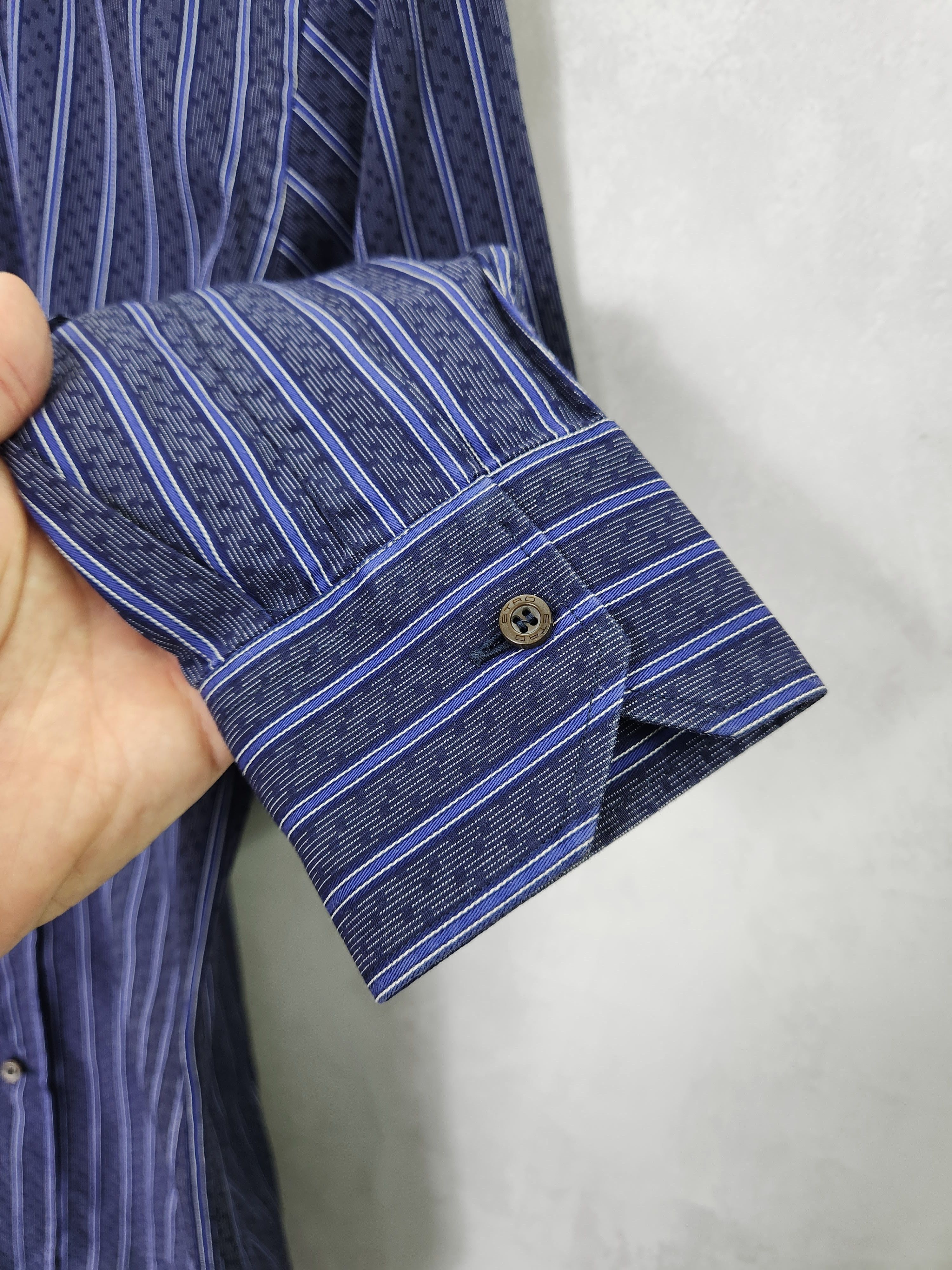 Etro Etro milano stripes cotton button ups shirt size 38 Size US M / EU 48-50 / 2 - 7 Thumbnail