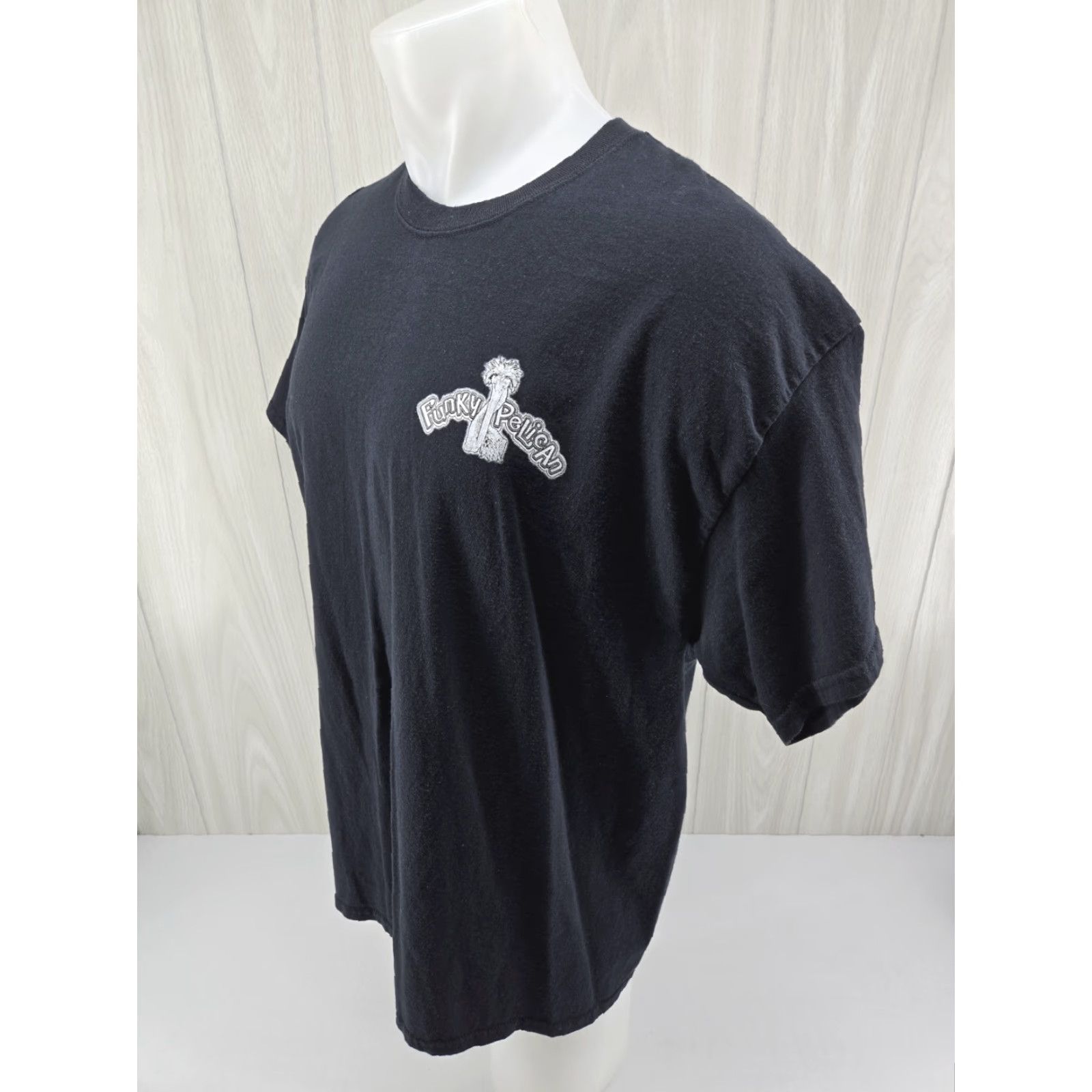 Vintage Funky Pelican T-Shirt Mens 2XL Florida Flagler Beach Casual Tee Black Size US XXL / EU 58 / 5 - 5 Thumbnail