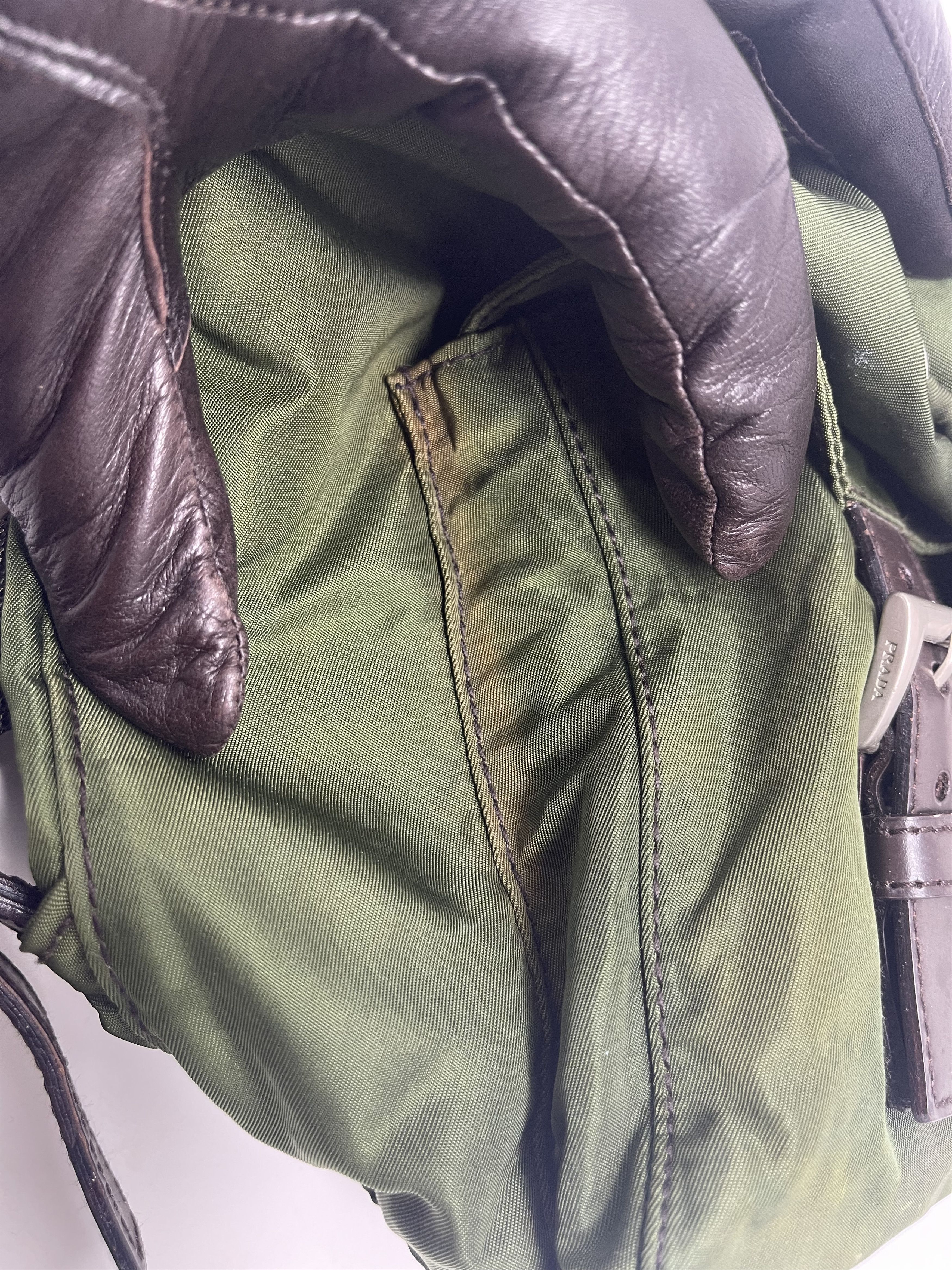 Prada Prada Nylon Green Backpack Size ONE SIZE - 20 Thumbnail