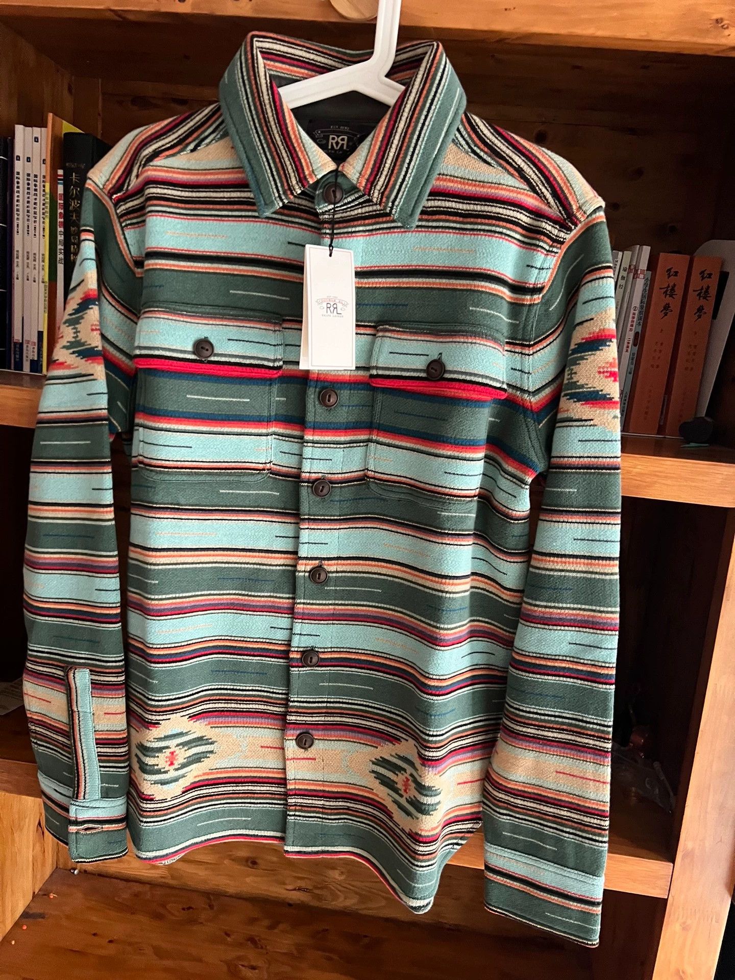 RRL Ralph Lauren RRL Double RL SW Shirt 21 yarns ivory buttons serape S Size US S / EU 44-46 / 1 - 3 Thumbnail