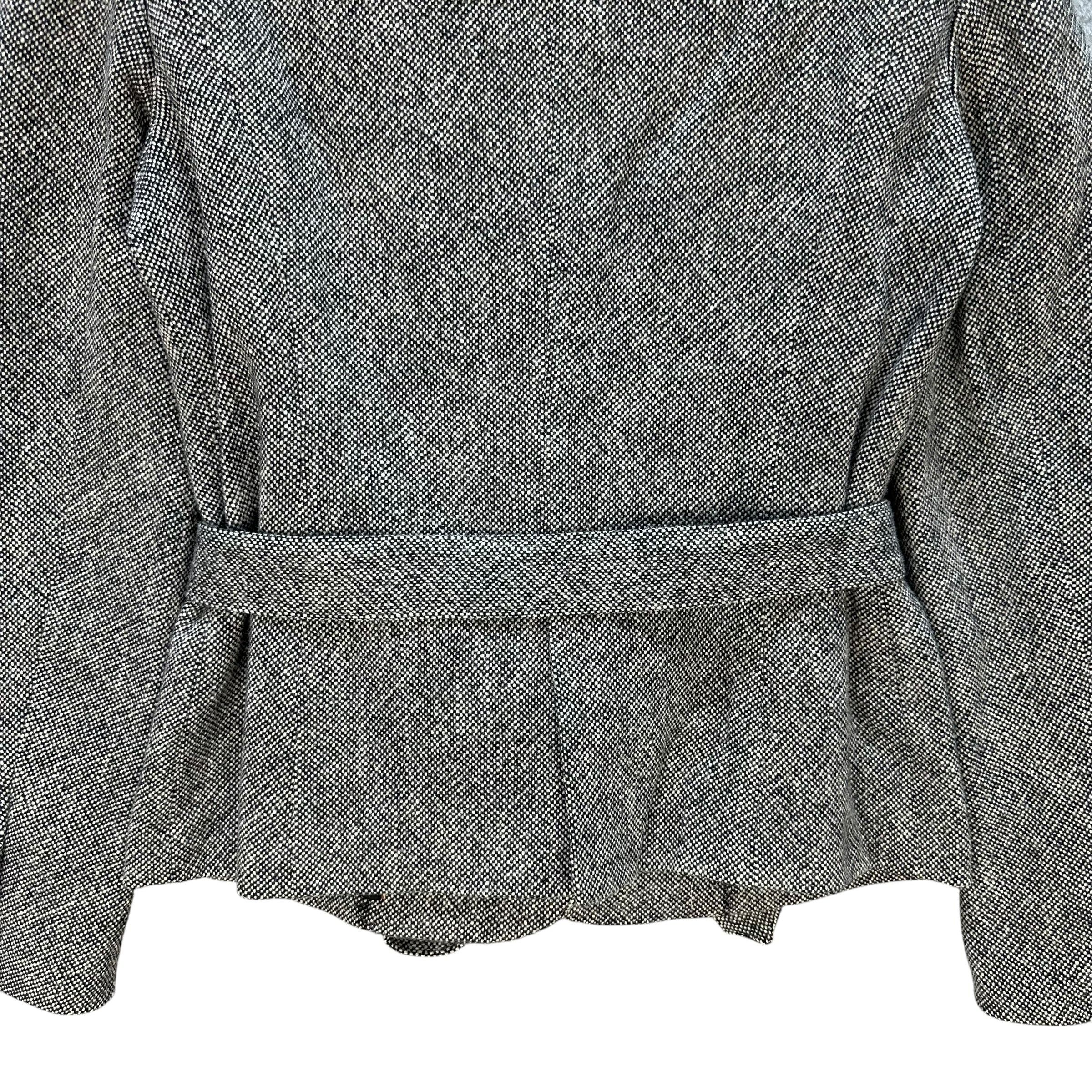 Burberry BURBERRY Wool Blend Belted Cropped Jacket #A73-1760 Size S / US 4 / IT 40 - 14 Thumbnail