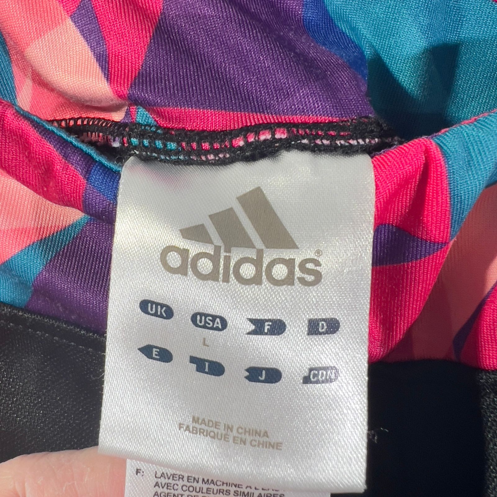 Adidas adidas Capri Leggings AeroReady Large Elastic Cuff Waist Size 22" - 2 Thumbnail
