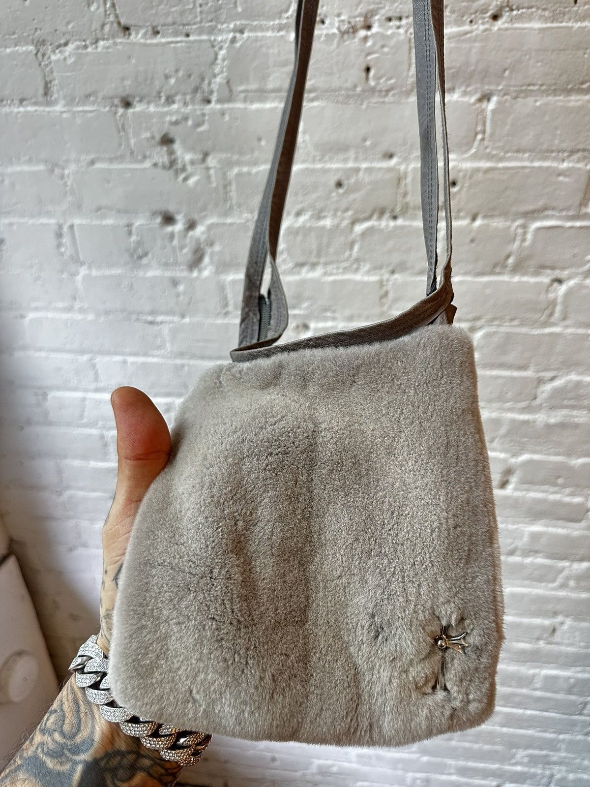 Chrome Hearts × Rick Owens 1/1 CHROME HEARTS x RICK OWENS * MINK * FUR BAG !! Size ONE SIZE - 21 Thumbnail