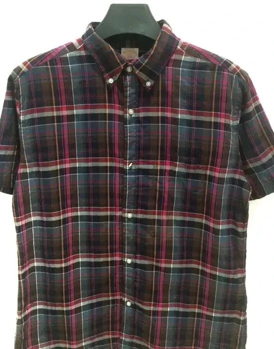 Beams Plus Beams Co.ltd Plaid Tartan Single Pocket Shirt Button Up Size US L / EU 52-54 / 3 - 2 Thumbnail