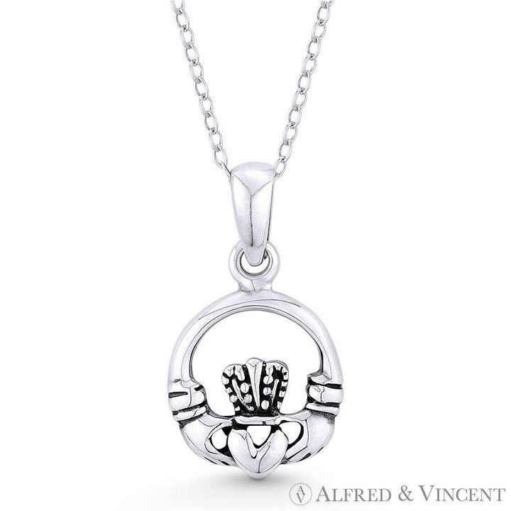 Other Irish Claddagh & Heart Celtic Luck Charm 23x13mm Pendant Size ONE SIZE - 1 Preview