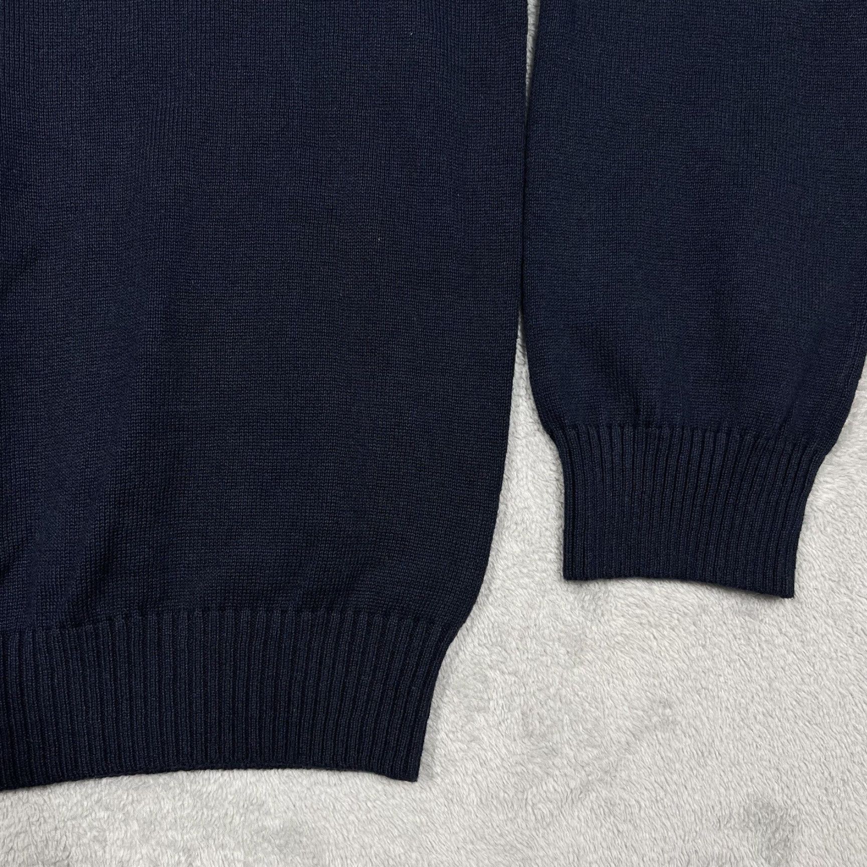 Tommy Hilfiger Tommy Hilfiger Navy Crewneck Sweatshirt Men's XXL Knit Logo Fair Isle Xmas Pullover Long Sleeve Blue Size US XXL / EU 58 / 5 - 5 Thumbnail