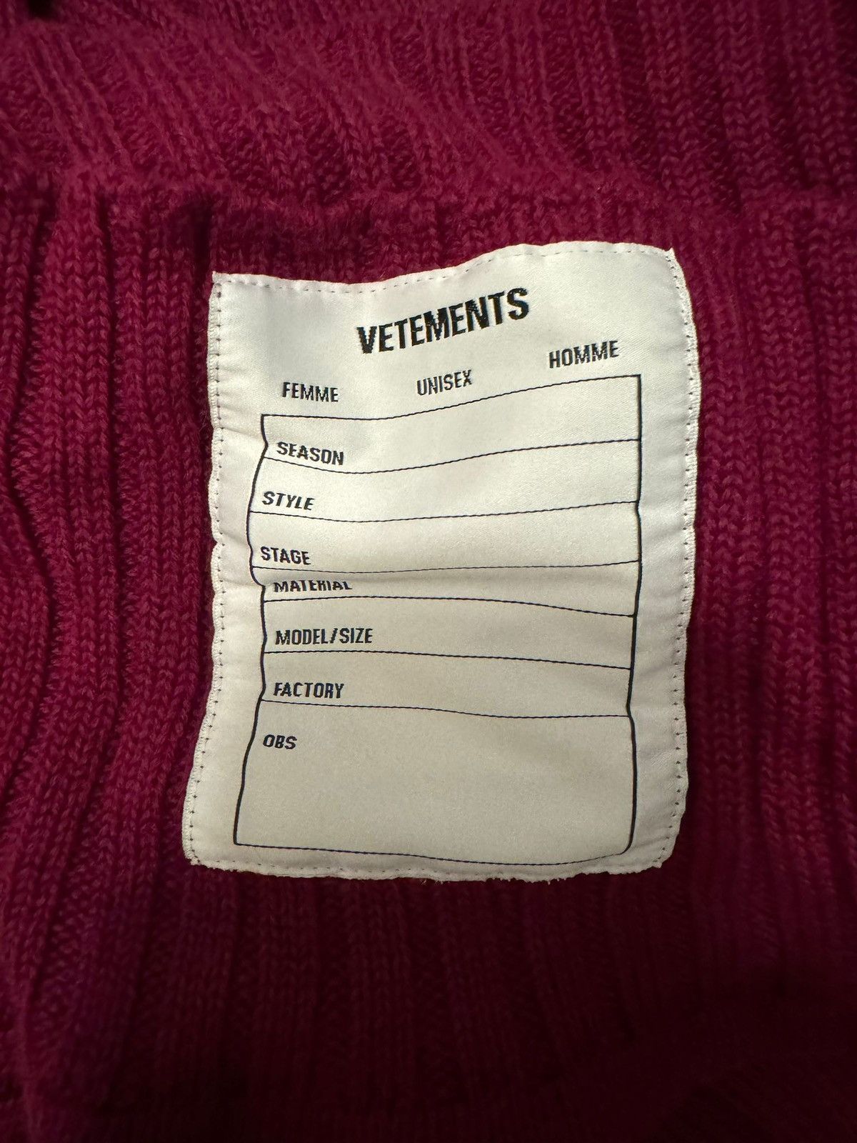 Vetements FW19 oversized zip up cardigan Size US M / EU 48-50 / 2 - 6 Thumbnail