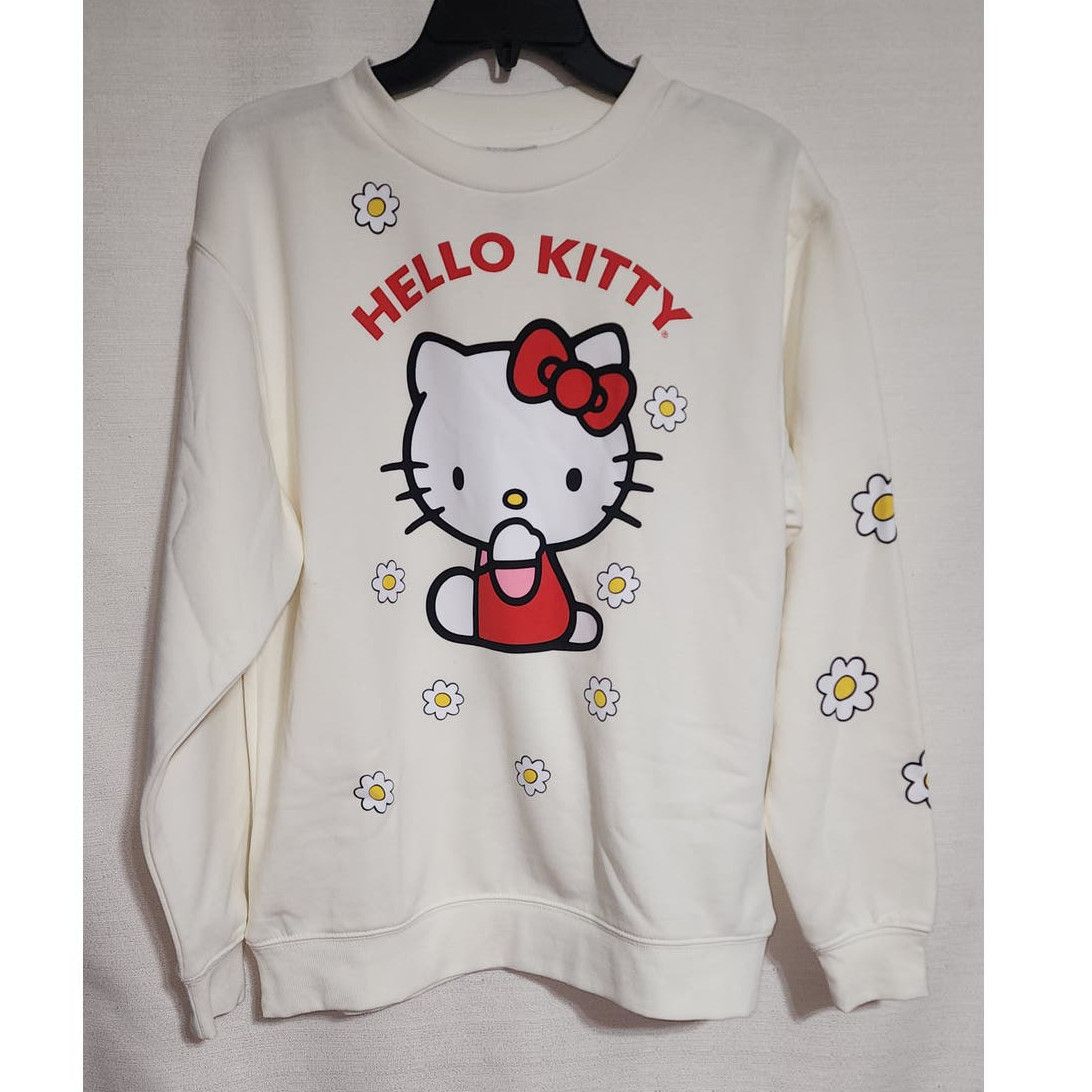 Other hello kitty and flower sweatshirt women medium Size M / US 6-8 / IT 42-44 - 1 Thumbnail