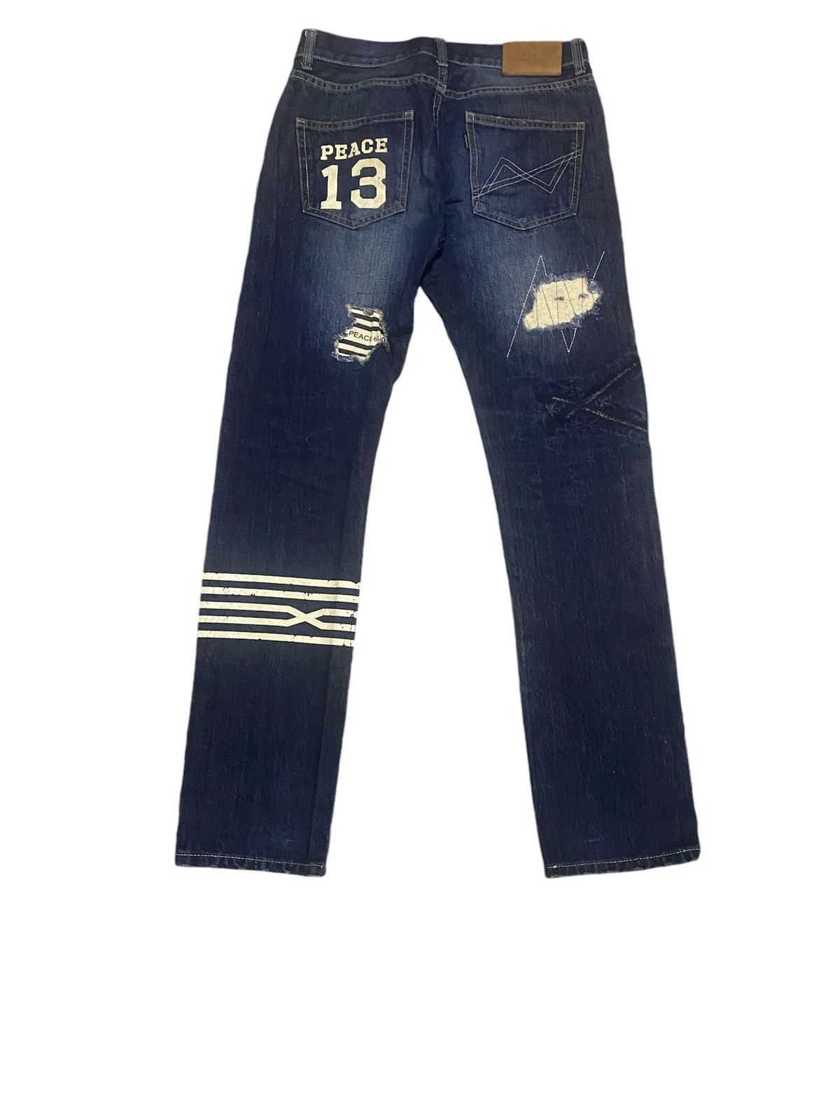 Art Comes First × Designer × Japanese Brand Selvedge Jeans Undercover Inspired Reconstruct Jeans Size US 32 / EU 48 - 2 Thumbnail