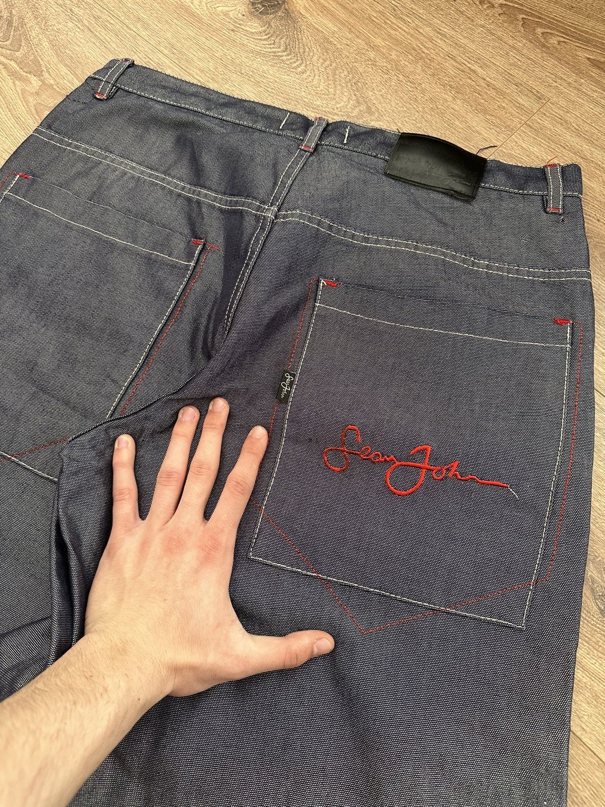 Sean John 🔥VINTAGE SEAN JOHN BAGGY Y2K JEANS🔥 Size US 34 / EU 50 - 3 Thumbnail