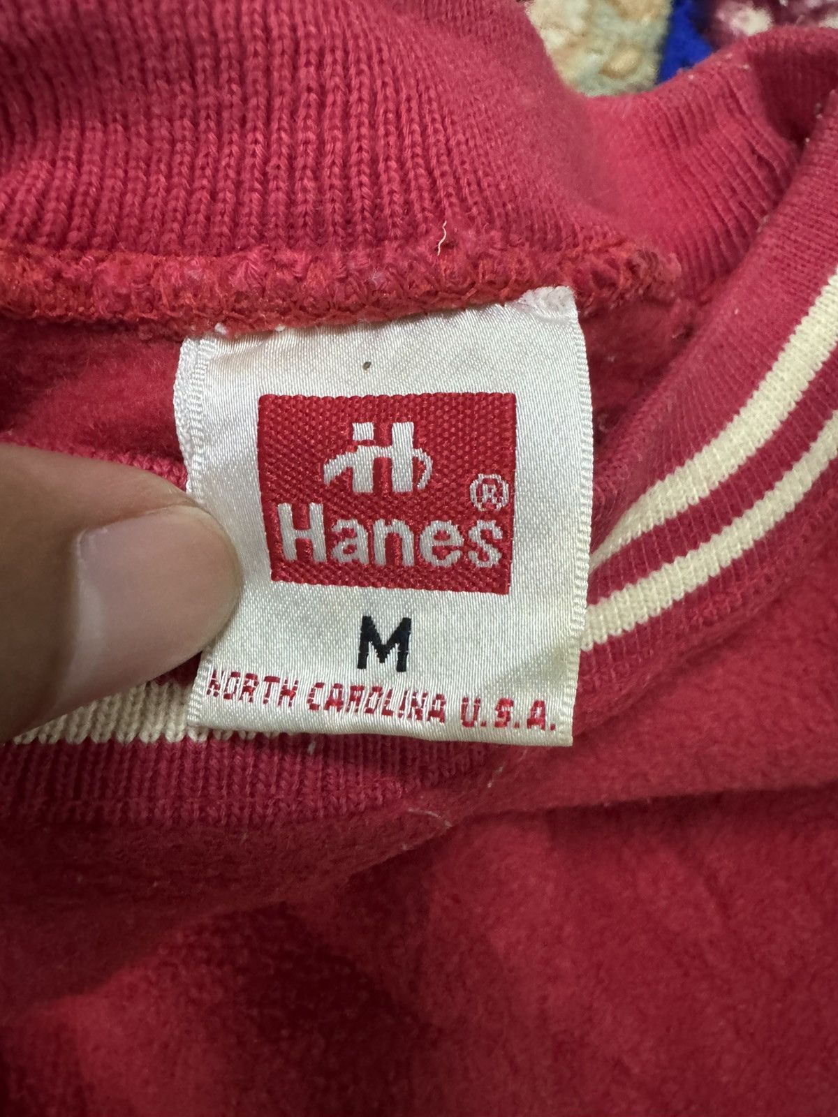 Hanes Vintage Hanes Plain Red Sweatshirt Size US M / EU 48-50 / 2 - 5 Thumbnail