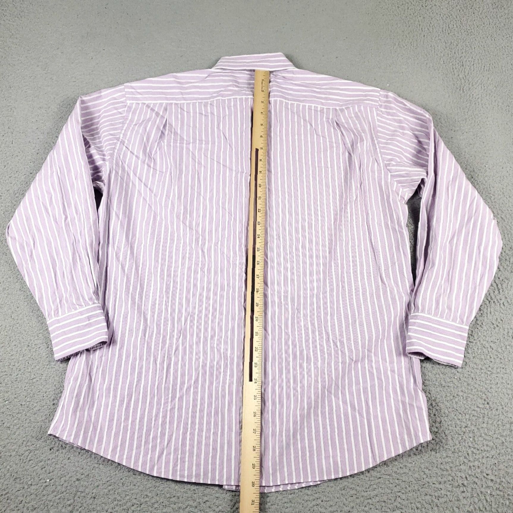 Tommy Bahama Tommy Bahama Shirt Mens 16 Purple Striped Dress Button Up Long Sleeve Size 42R - 5 Thumbnail