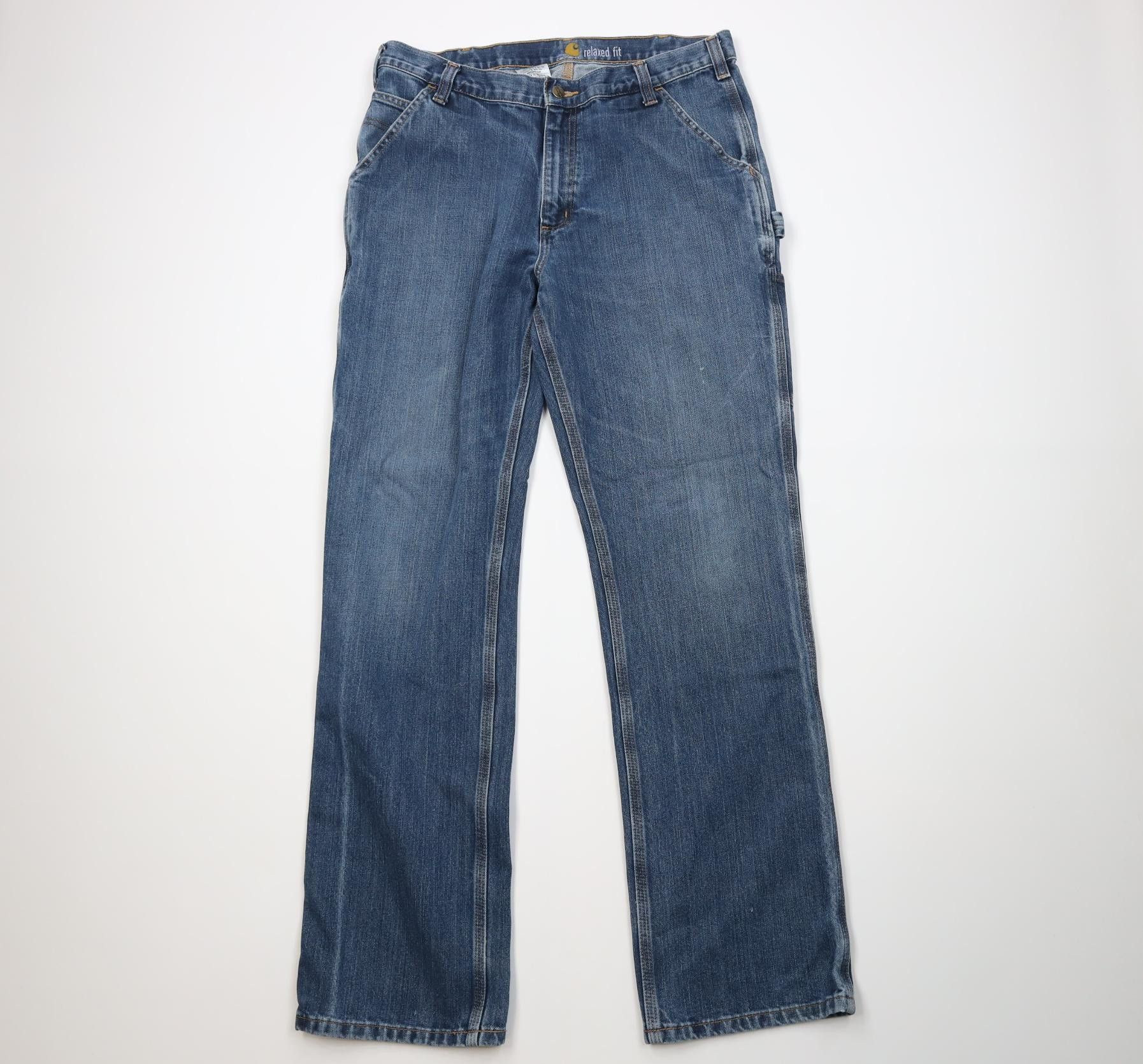 Carhartt Vintage Y2K Carhartt Relaxed Fit Wide Leg Dungaree Jeans Size US 36 / EU 52 - 1 Thumbnail