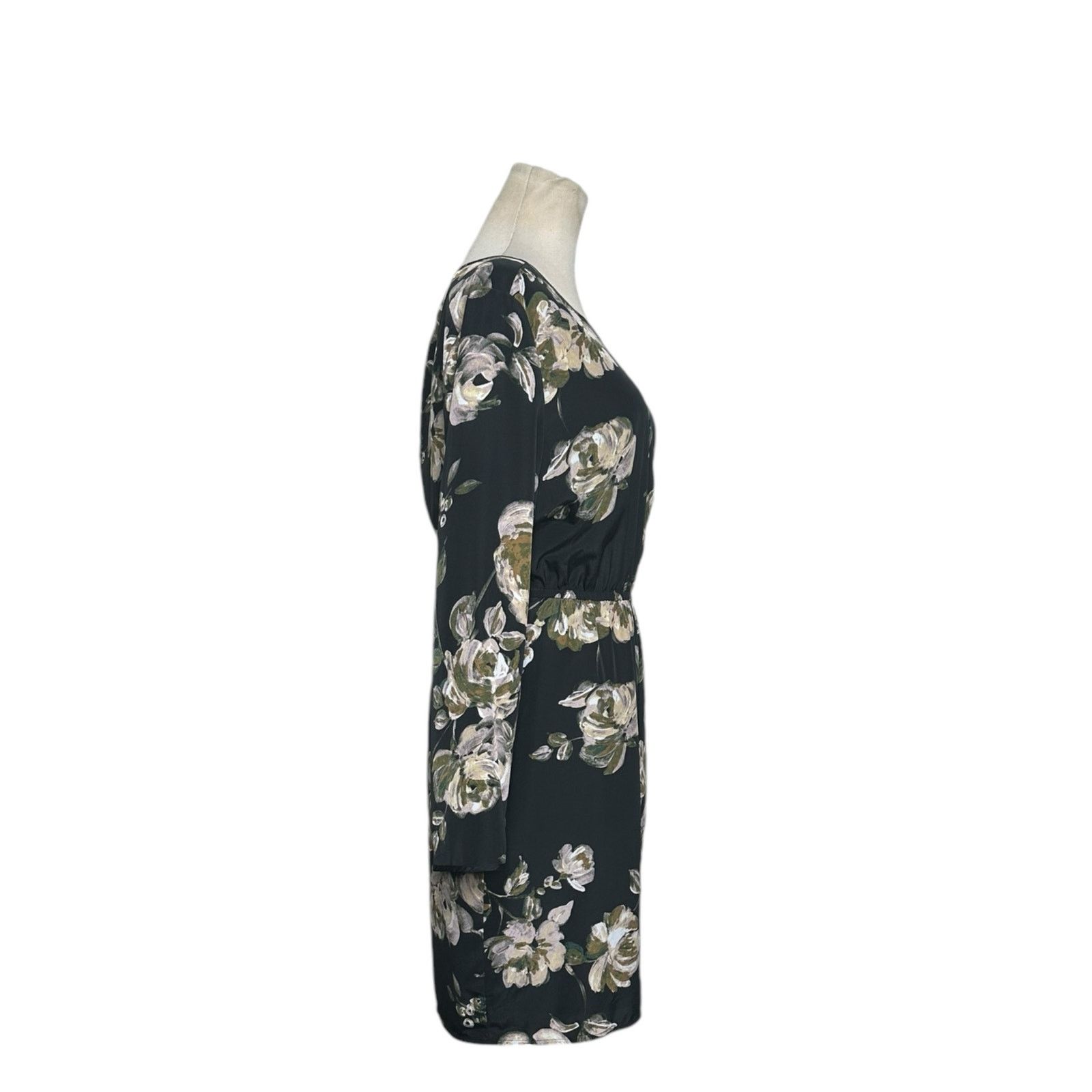 J.Crew J. Crew black cream green floral mini dress size 8 Size M / US 6-8 / IT 42-44 - 11 Thumbnail
