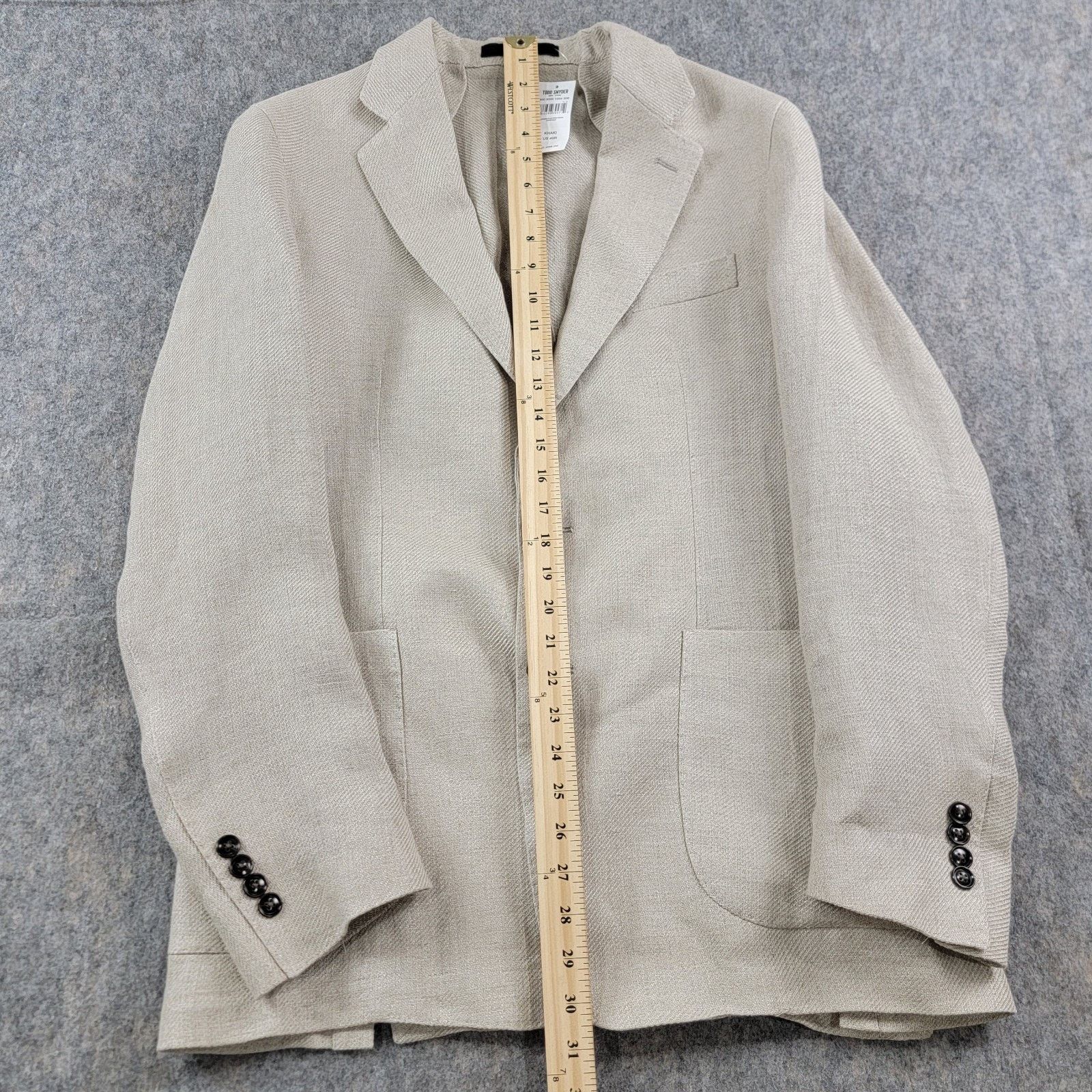 Todd Snyder Todd Snyder Flax Linen Open Weave Sport Coat Blazer Size 40R - 9 Thumbnail