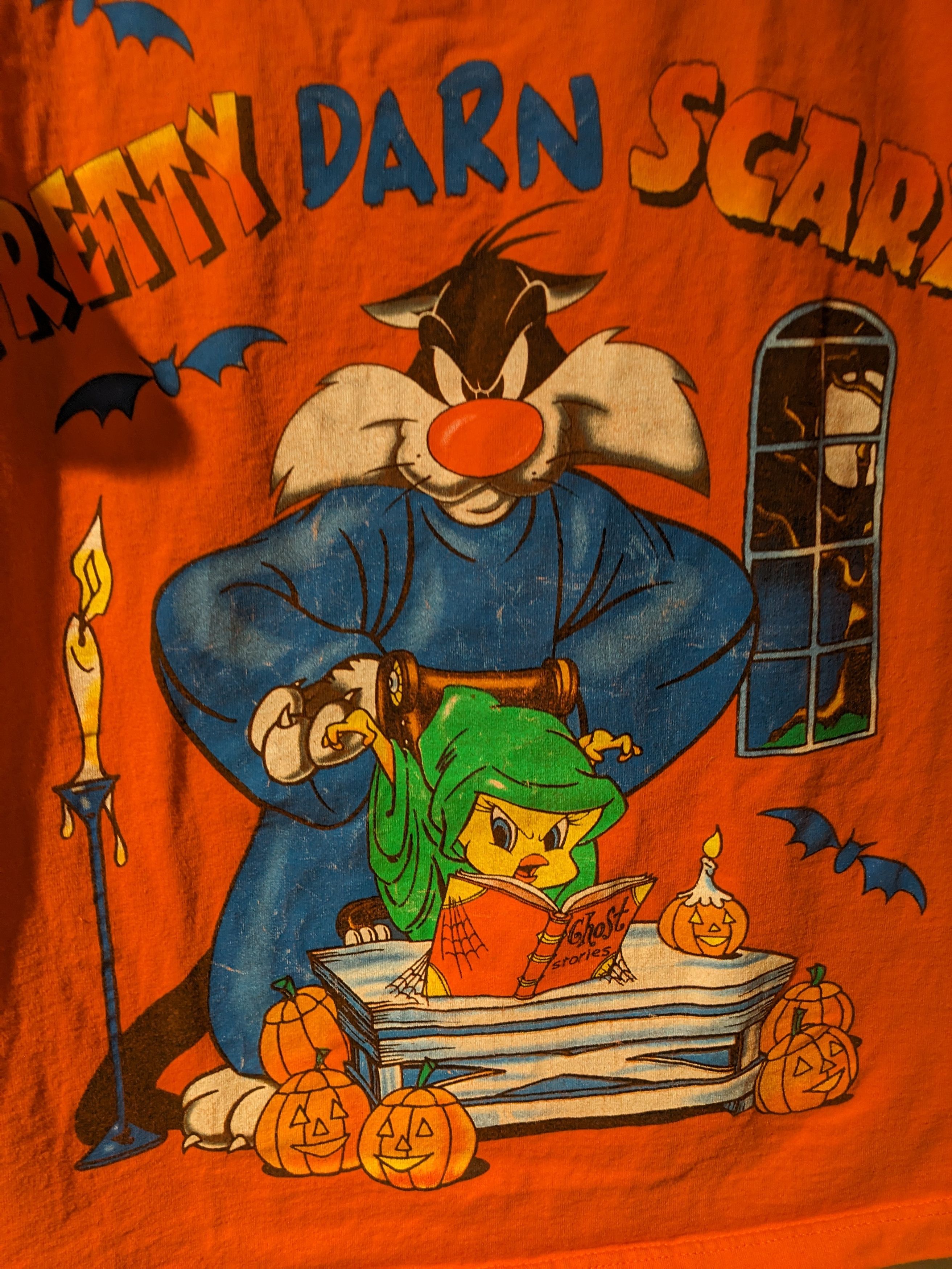 Cartoon Network × Vintage Vintage 90s Looney Tunes Sylvester and Tweety Bird T-Shirt Size XXL / US 16-18 / IT 52-54 - 2 Thumbnail