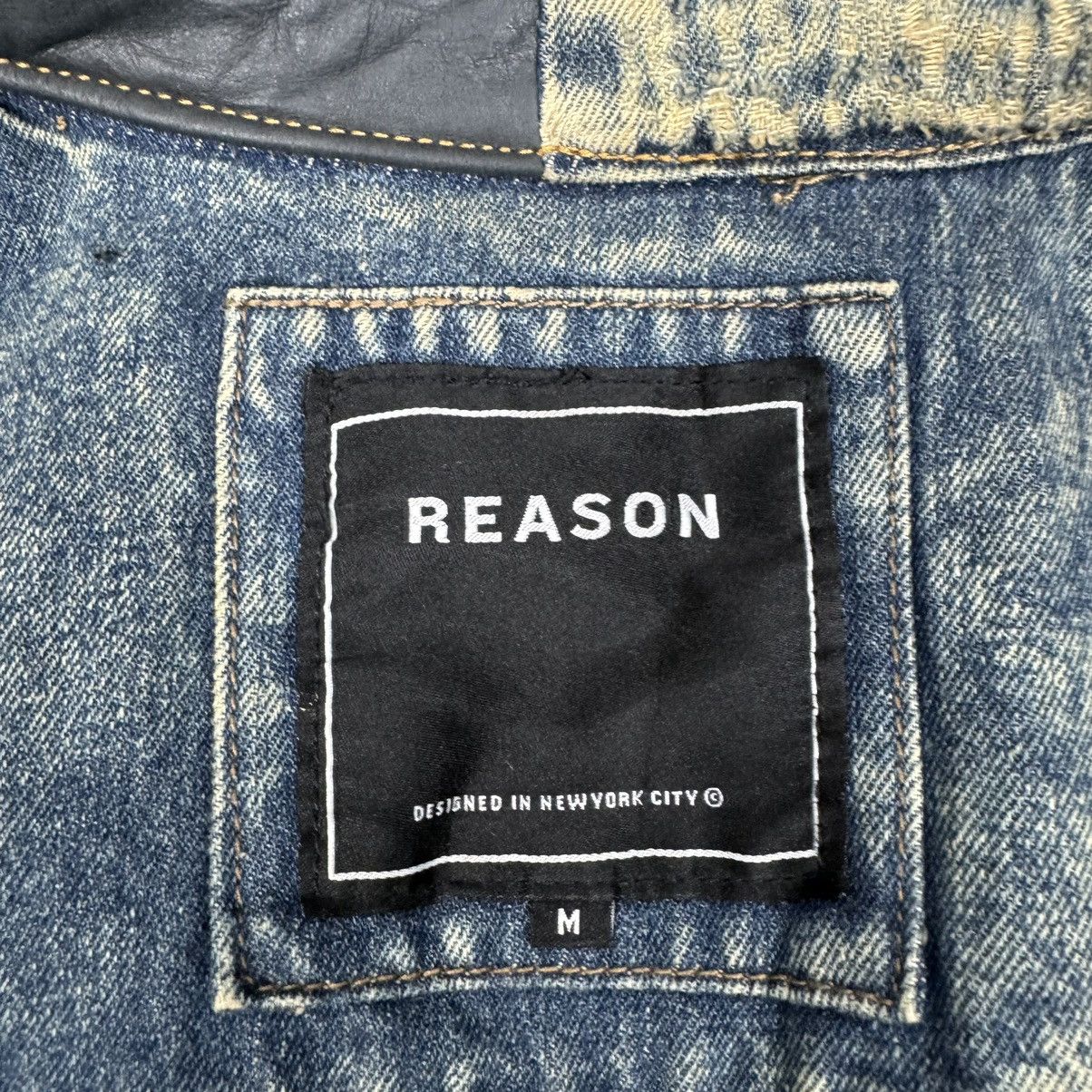 Reason ☀️REASON PATCHWORK DENIM ZIPPER JACKET Size US M / EU 48-50 / 2 - 12 Thumbnail