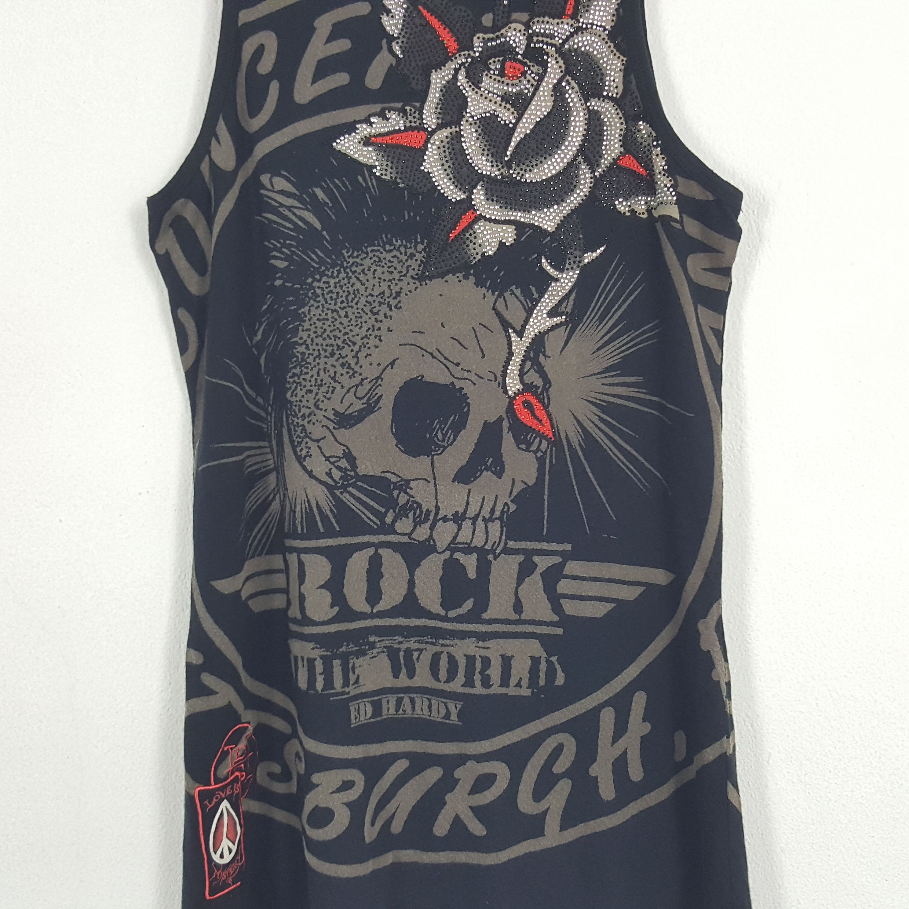 Christian Audigier × Ed Hardy × Vintage Vintage Ed Hardy by Christian Audiger Rock Tank Top Size US S / EU 44-46 / 1 - 4 Thumbnail