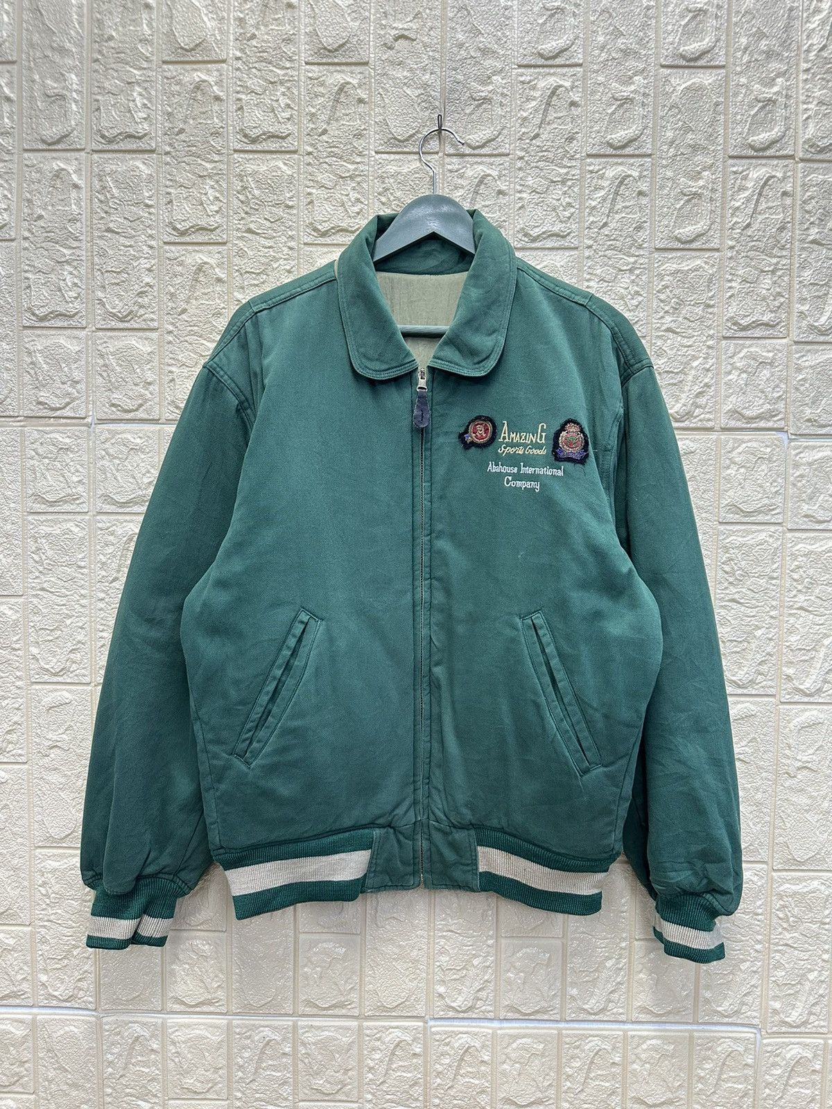 Vintage Abahouse Riversible Bomber Jacket MJ55