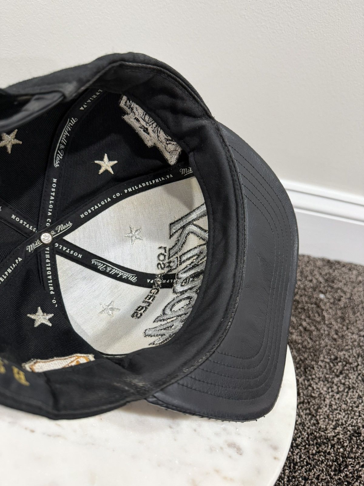 Just Don × Mitchell & Ness Just Don x Mitchell & Ness NHL Los Angeles Kings Black Hat Size ONE SIZE - 9 Thumbnail