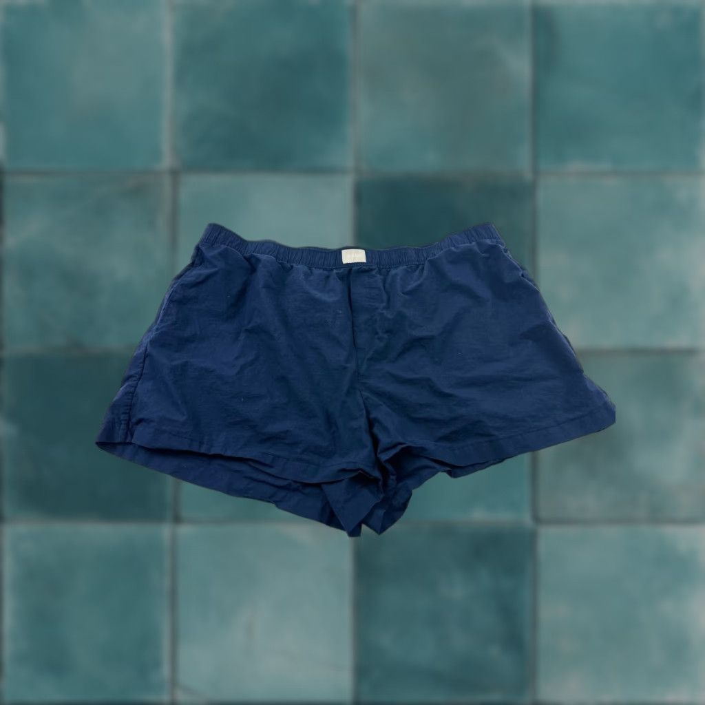 J.Crew J.Crew Shorts Womens 3X Plus Navy Blue Cotton Sleep Elastic Waist Regular Fit Size 40" / US 18 - 1 Thumbnail