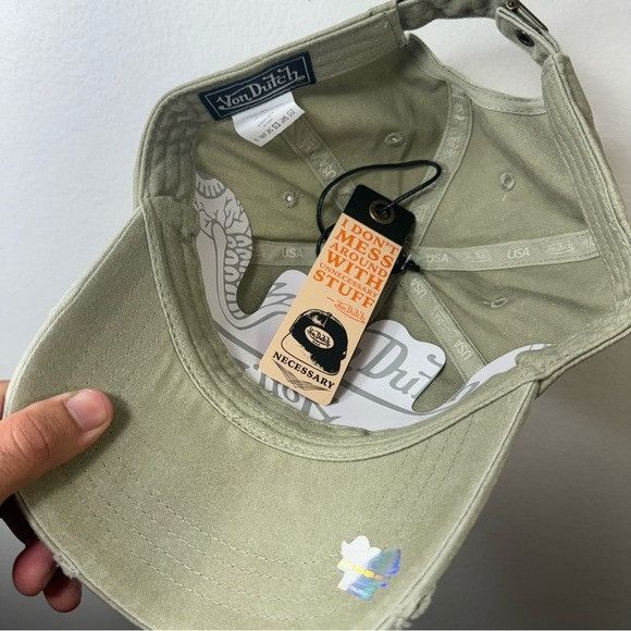 Designer × Von Dutch NWT VON DUTCH SAGE DISTRESSED DAD HAT Size ONE SIZE - 8 Thumbnail