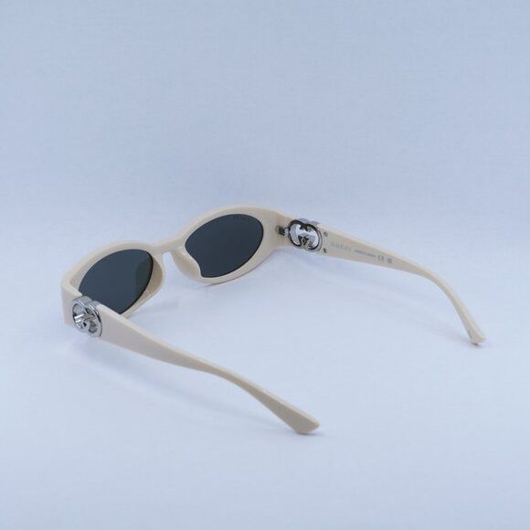 Gucci 🕶️ New Gucci GG1662SA 004 Sunglasses - Ivory Frame Size ONE SIZE - 6 Thumbnail