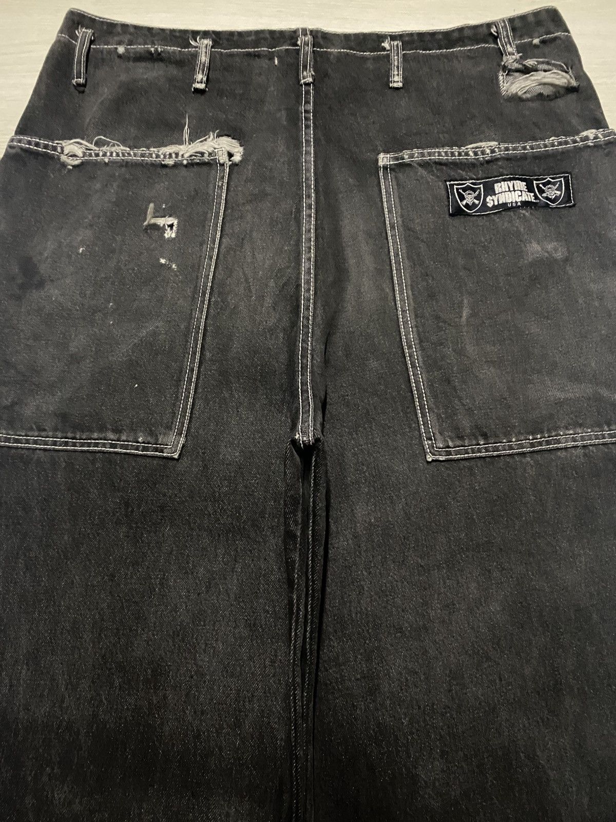 SKYLRK Syndicate Hip Hope Pants Crazy Baggy Like Jnco Style Size US 37 - 4 Thumbnail