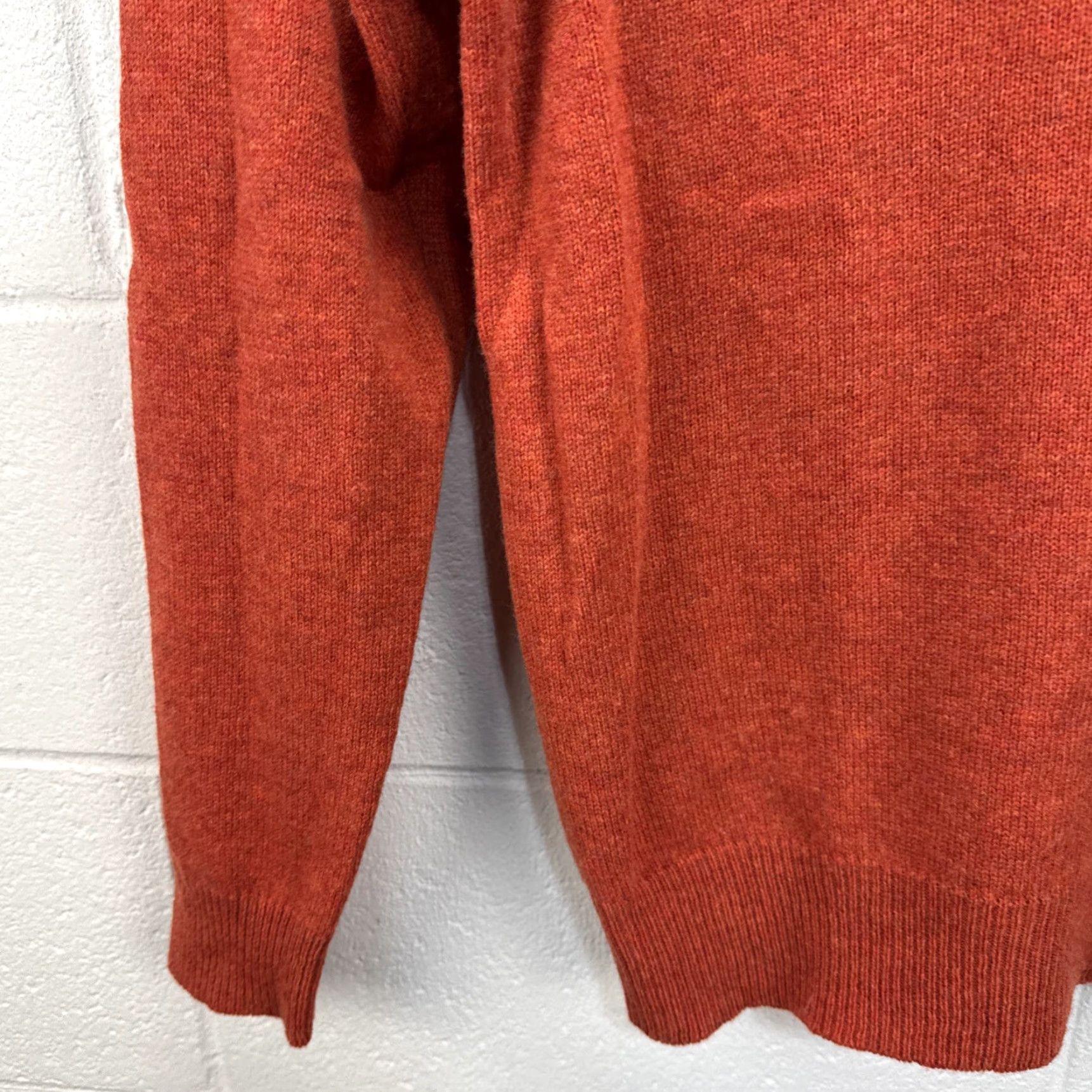 Polo Ralph Lauren VINTAGE Polo Ralph Lauren Women’s Knit Sweater Size Medium V-Neck Orange 90s Preppy Logo Pony Pullover Size M / US 6-8 / IT 42-44 - 7 Thumbnail