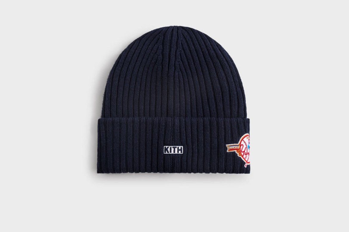 Kith × New York Yankees Kith New Era New York Yankees Merino Knit Beanie Size ONE SIZE - 4 Thumbnail
