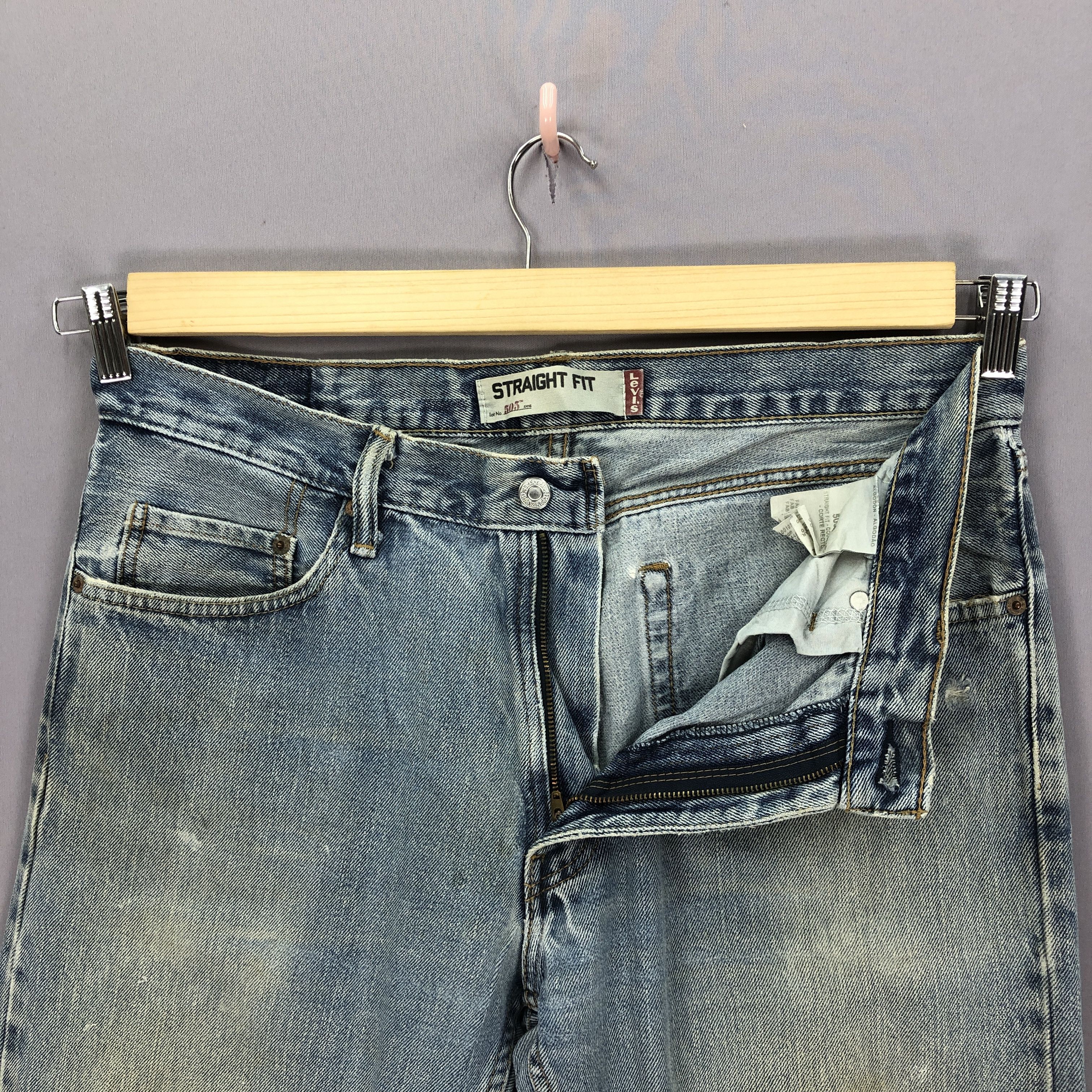 Levi's Vintage Levis 505 Jeans Dirty Levi's Mud Wash Faded Denim Size US 34 / EU 50 - 10 Thumbnail