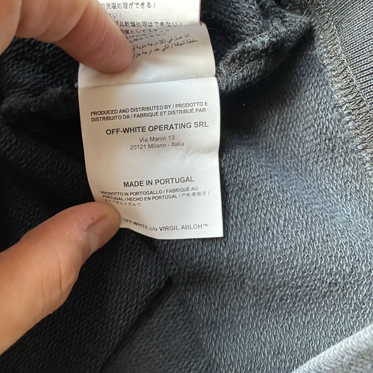 Off-White FW18 3D Line Crewneck Sweater Size US XL / EU 56 / 4 - 7 Thumbnail