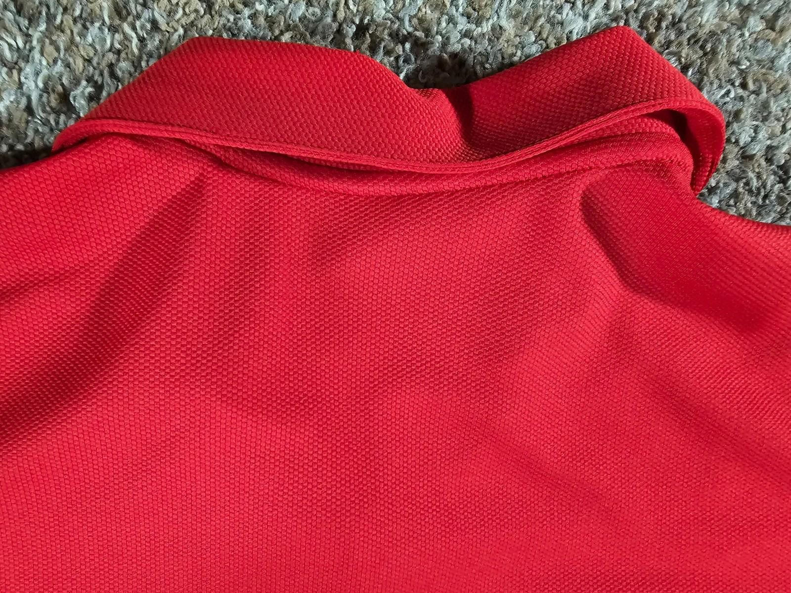 Adidas Adidas Wisconsin Badgers Hockey Red Polo Large Vintage Size ONE SIZE - 8 Thumbnail
