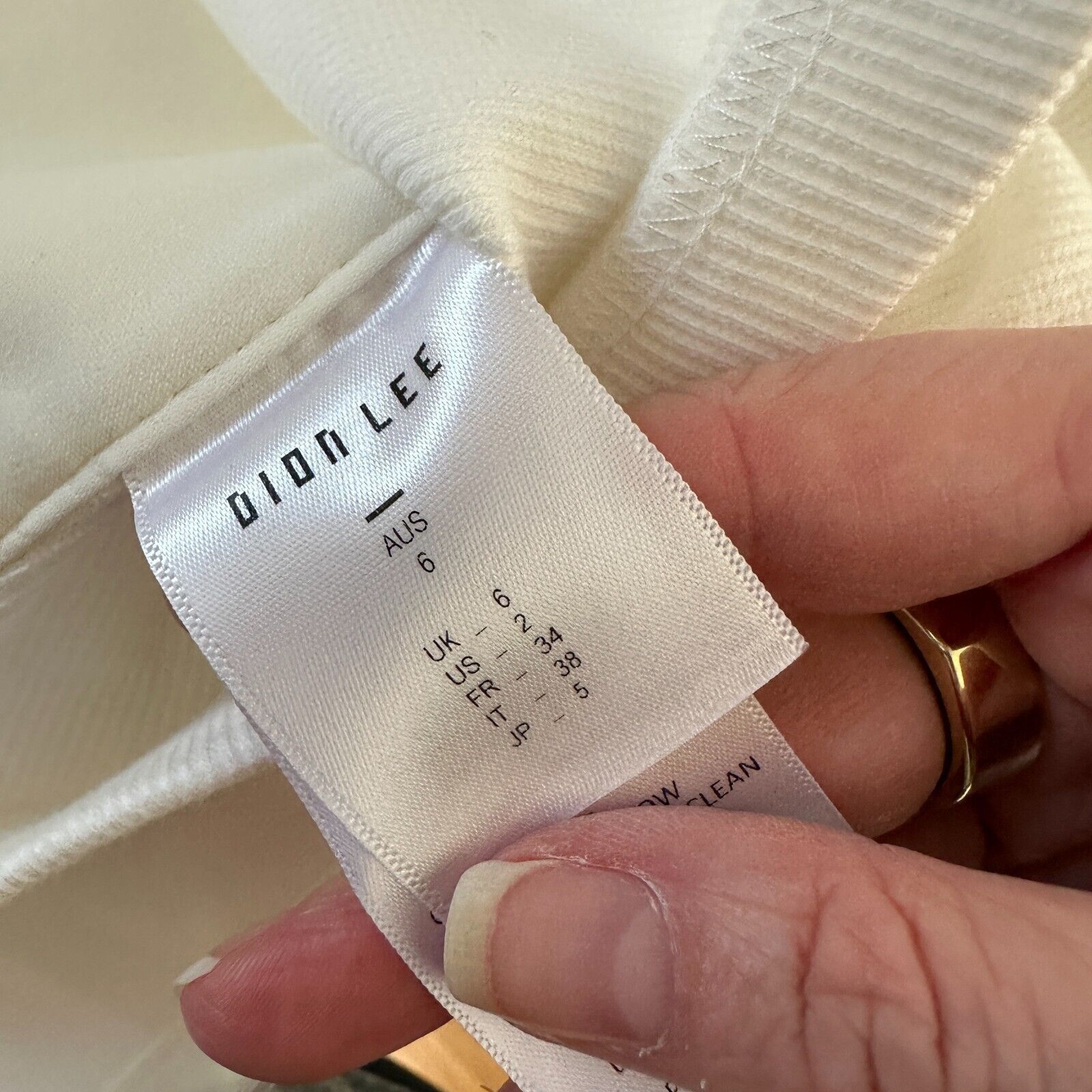 Dion Lee UNIQUE Dion Lee Off-White Contour Stitch Bandage Mini Skirt Size 26" / US 2 / IT 38 - 6 Thumbnail