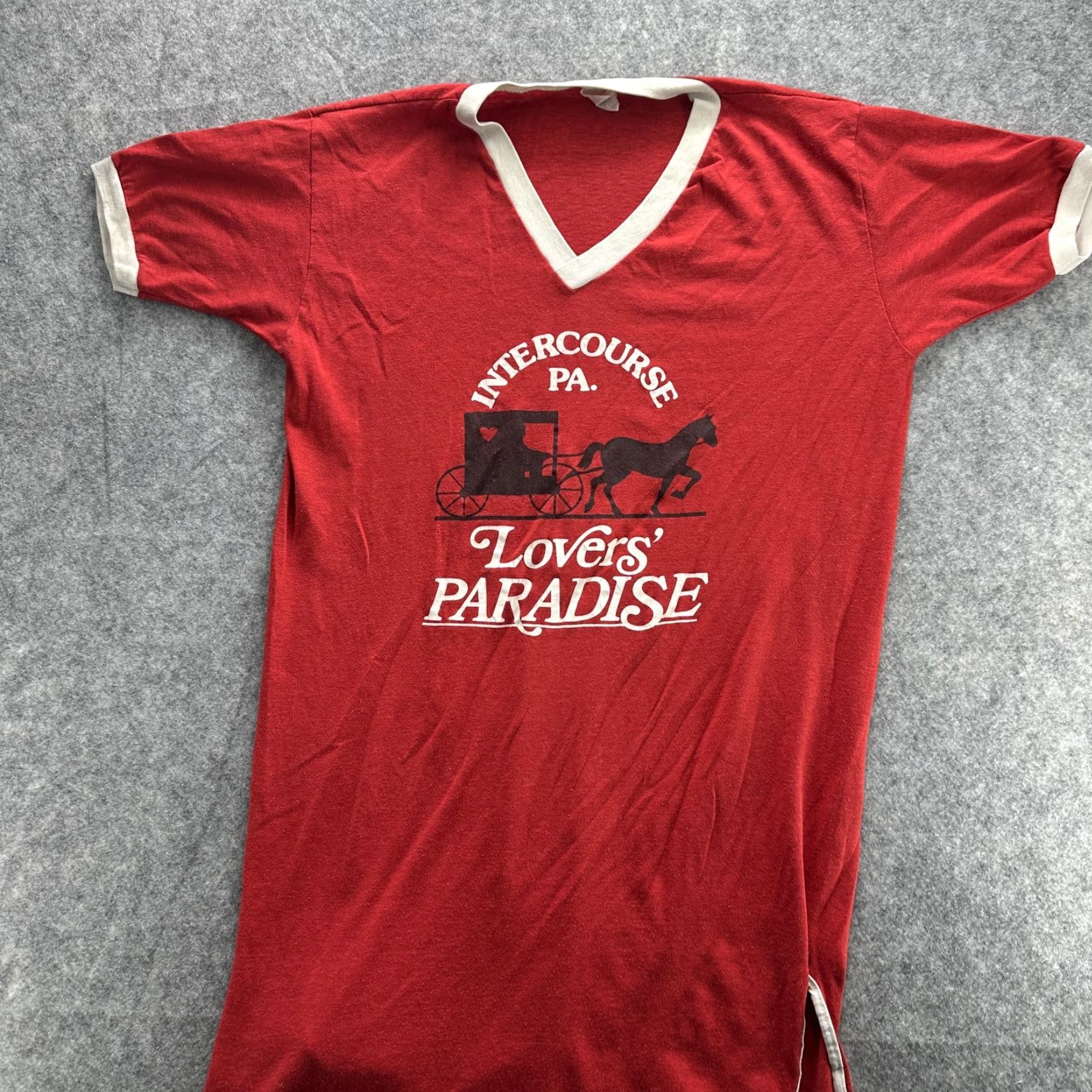 Paradise Vintage Hershey's Intercourse PA T-Shirt One Size Men's Novelty Souvenir 80s USA Size US M / EU 48-50 / 2 - 3 Thumbnail